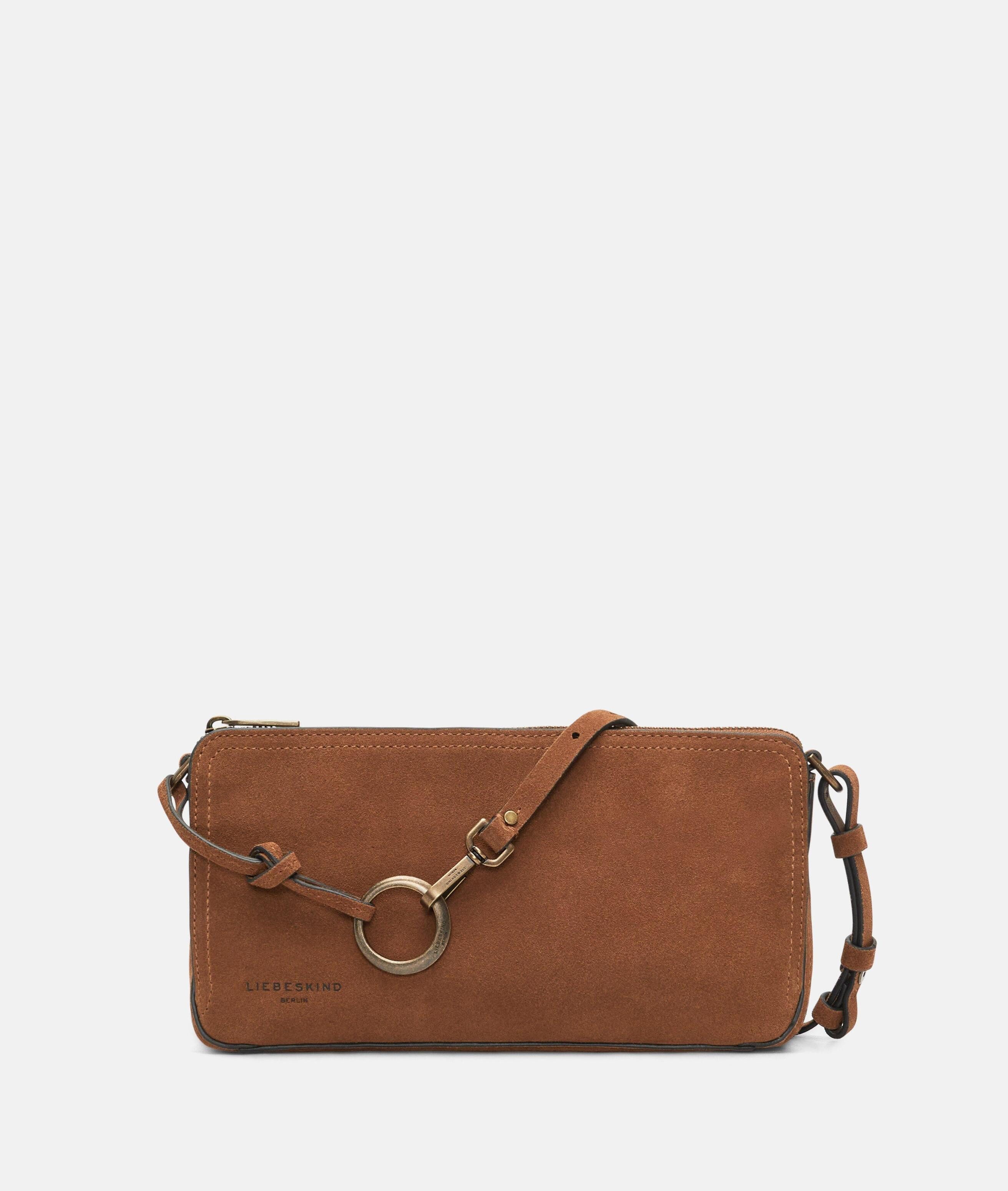 Liebeskind Berlin Umhängetasche Clarice II Crossbody M, Geräumige Umhängetasche aus Veloursleder