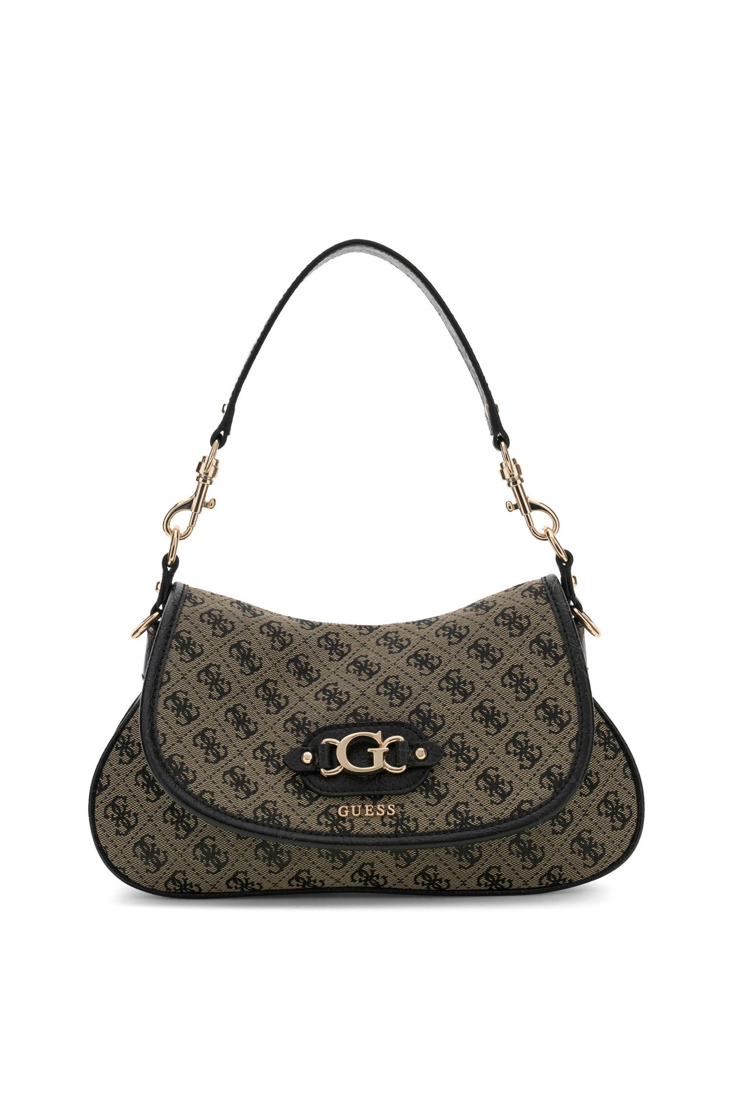 Guess Schultertasche HWJT2313190 SAMANTHA FLAP SHOULDER BAG Damen Handtasche (Stück, 1-tlg., 1), Logoschriftzug
