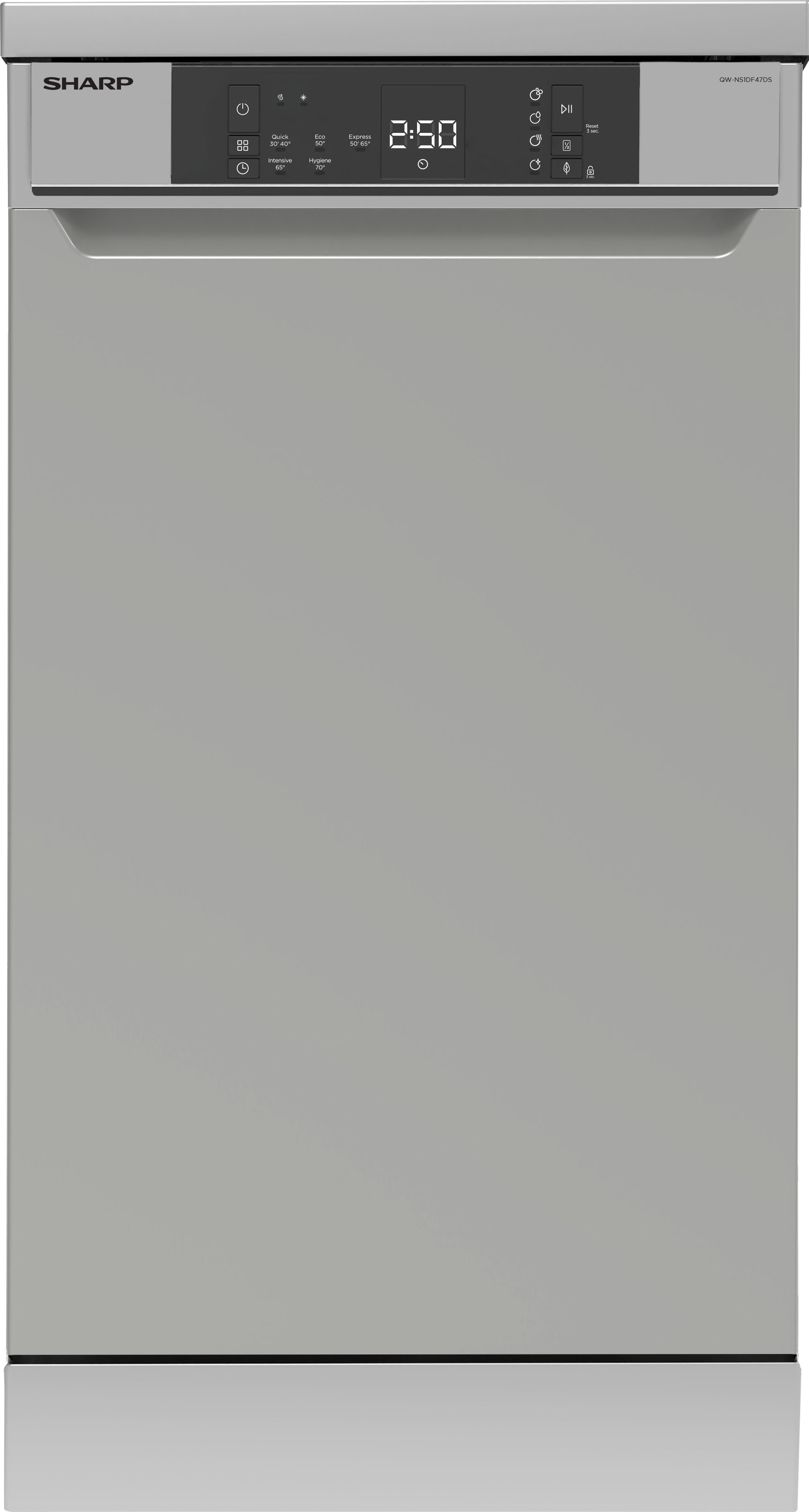 Sharp Standgeschirrspüler QW-NS1DF47DS-DE, 10 Maßgedecke, Aquastop