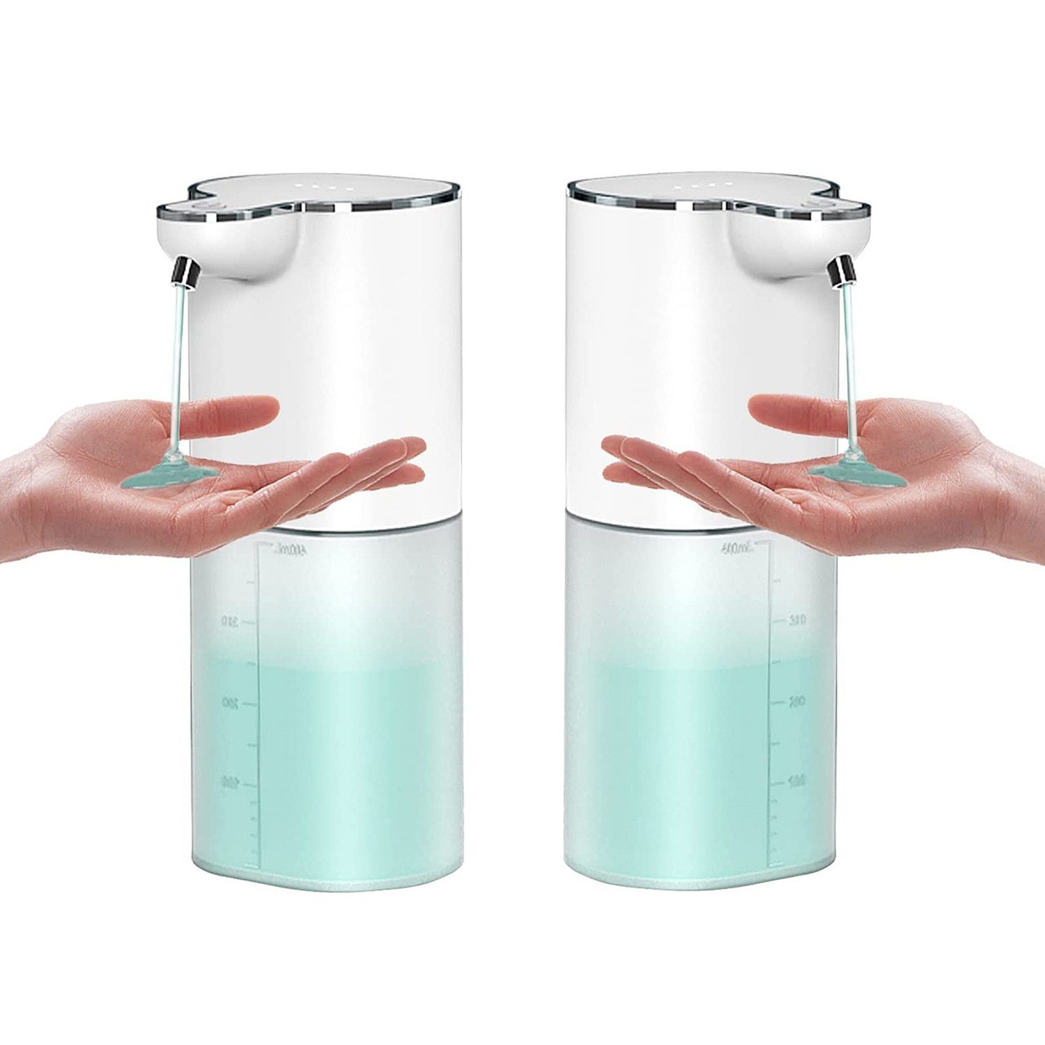 Seifenspender 400ml Wiederaufladbar Wandbefestigung mit 4 einstellbare Stufen