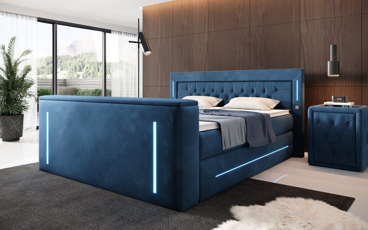 Luxusbetten24 Boxspringbett Divalo, mit TV Lift günstig online kaufen