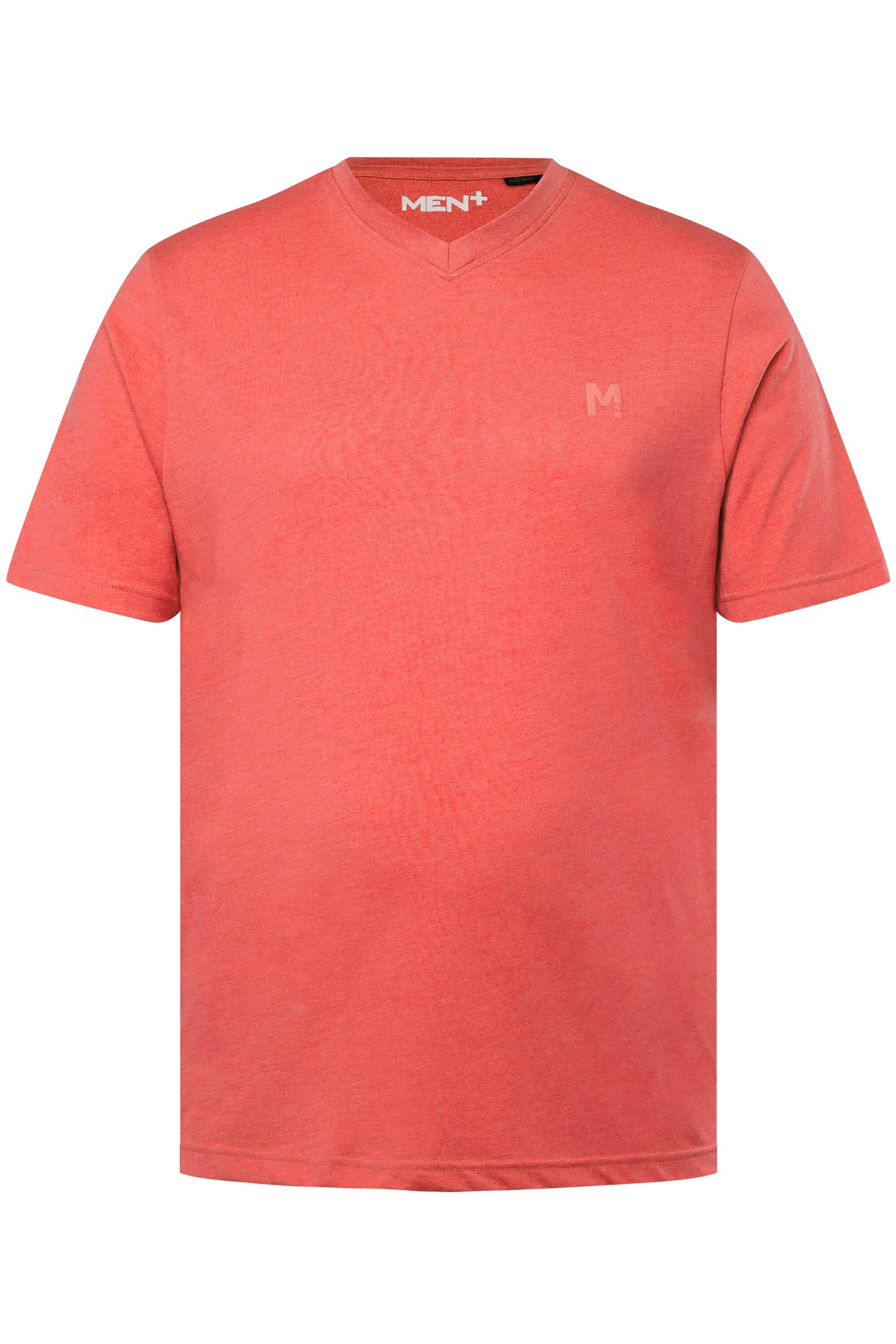 Men Plus T-Shirt Men+ T-Shirt Basic Halbarm V-Ausschnitt bis 8 XL günstig online kaufen