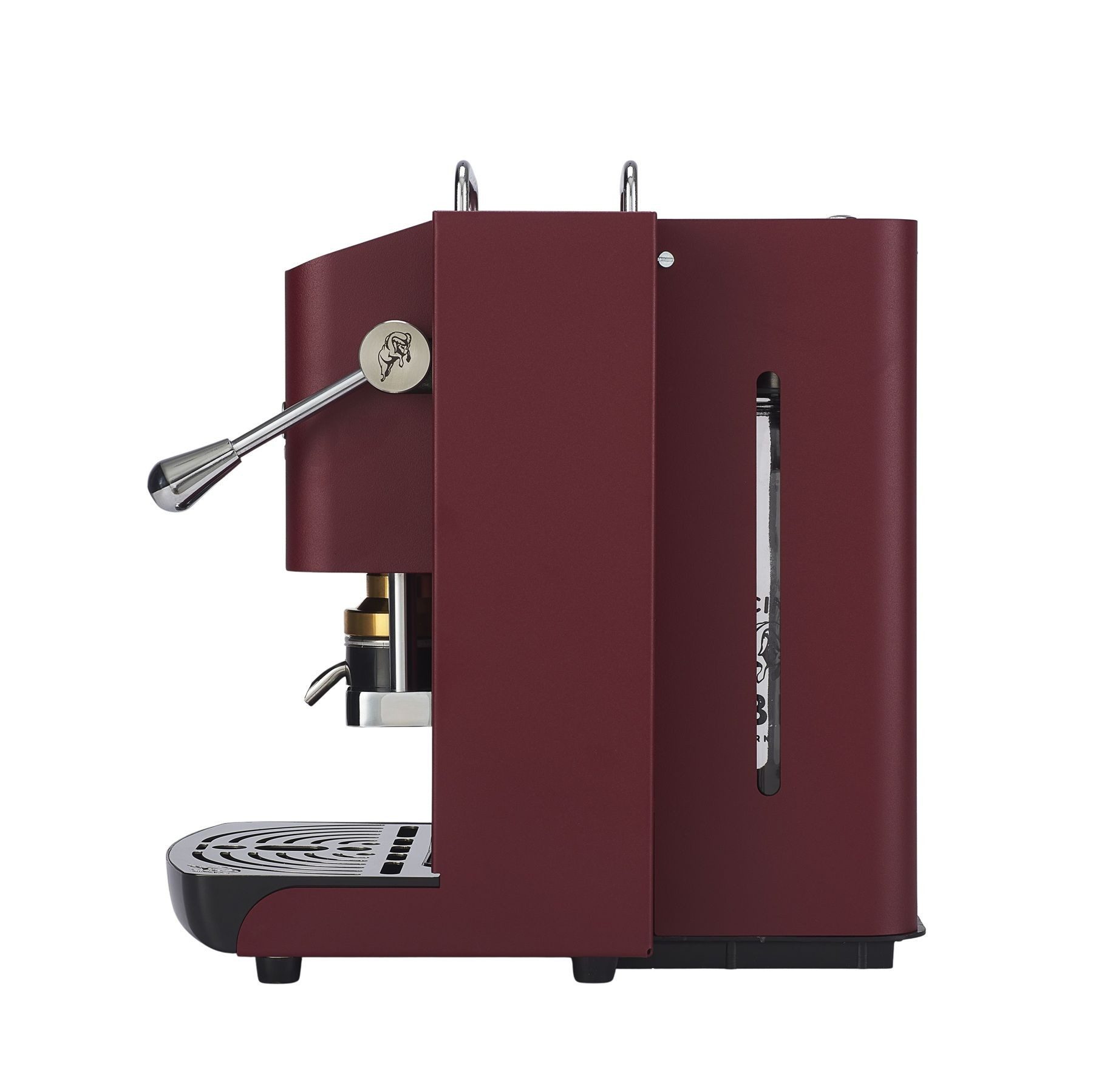 Faber Coffee Machines Kaffeepadmaschine Pro Deluxe 3.0 Chrom Espressomaschine, 44mm ESE Pads, Chrom-Details mit hochwertigem 3D-Logo
