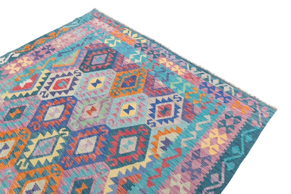 Orientteppich Kelim Afghan 203x301 Orientteppich, Handgewebter Nain 3 mm rechteckig, Trading, Höhe