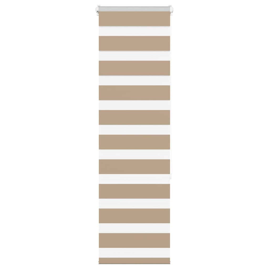 Rollo Doppelrollo Sandbraun 50x150 cm Stoffbreite 45,9 cm Polyester, vidaXL