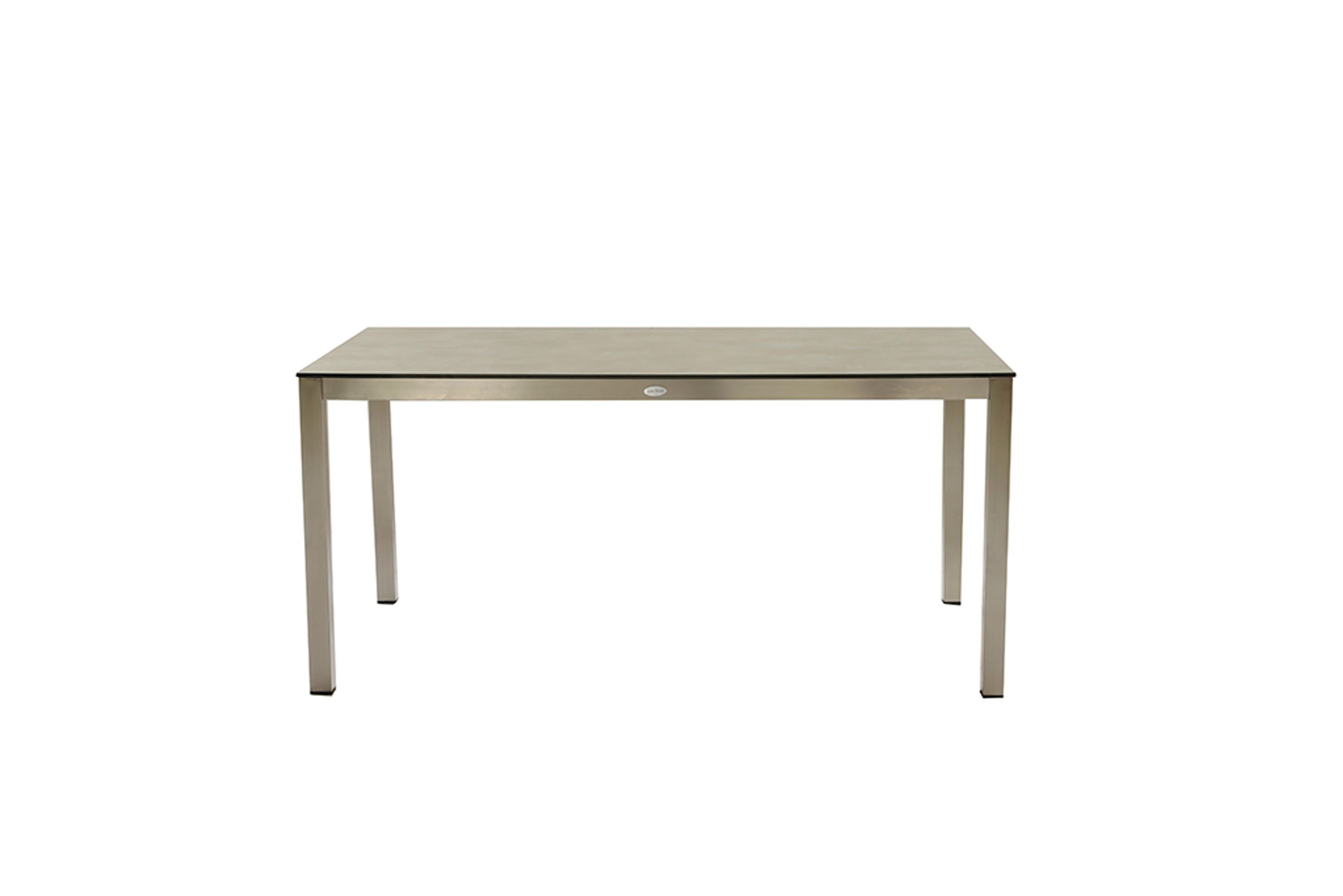 Gartentisch Edelstahl Tisch Gartentisch Esstisch Silber 158x90cm