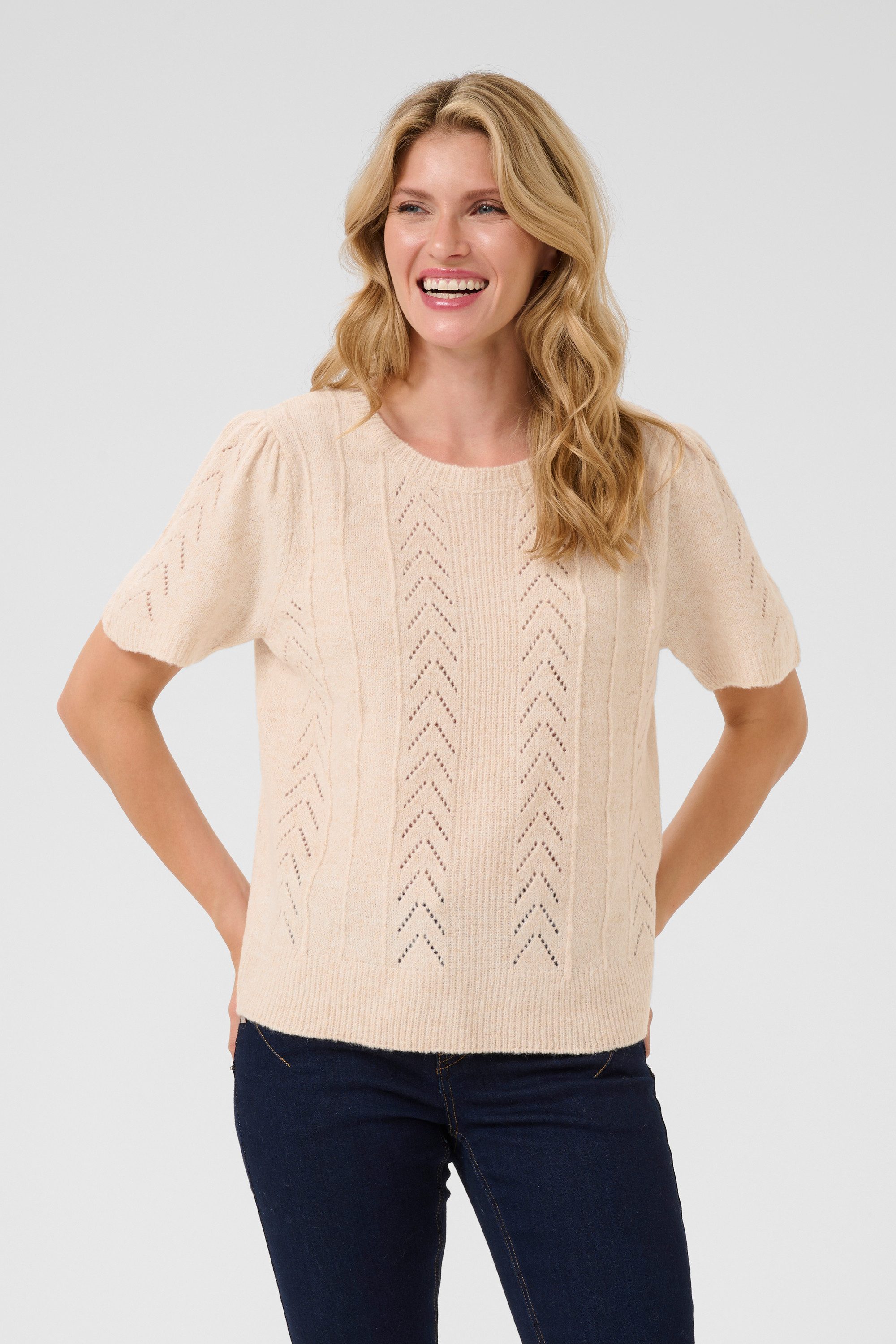 Cream Strickpullover Strickpullover CRHoliday