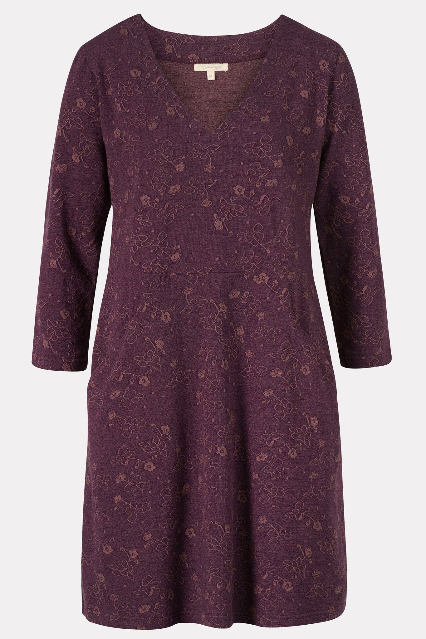 Himalaya Clothing Tunika Kleid mit floralem Jacquardmuster - Jerseykleid au günstig online kaufen