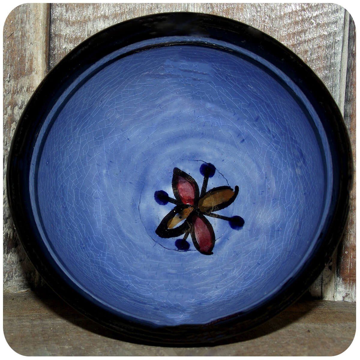Keramik, Schüssel SIMANDRA (klein, marokkanische handarbeit 1-tlg), Keramikschüssel, Orientalische Blau