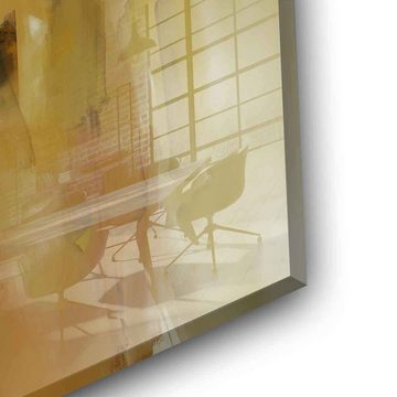 DOTCOMCANVAS® Acrylglasbild Bumblebee Dreams - Acrylglas, Acrylglasbild Bumblebee Dreams beige Wandbild Kunstdruck