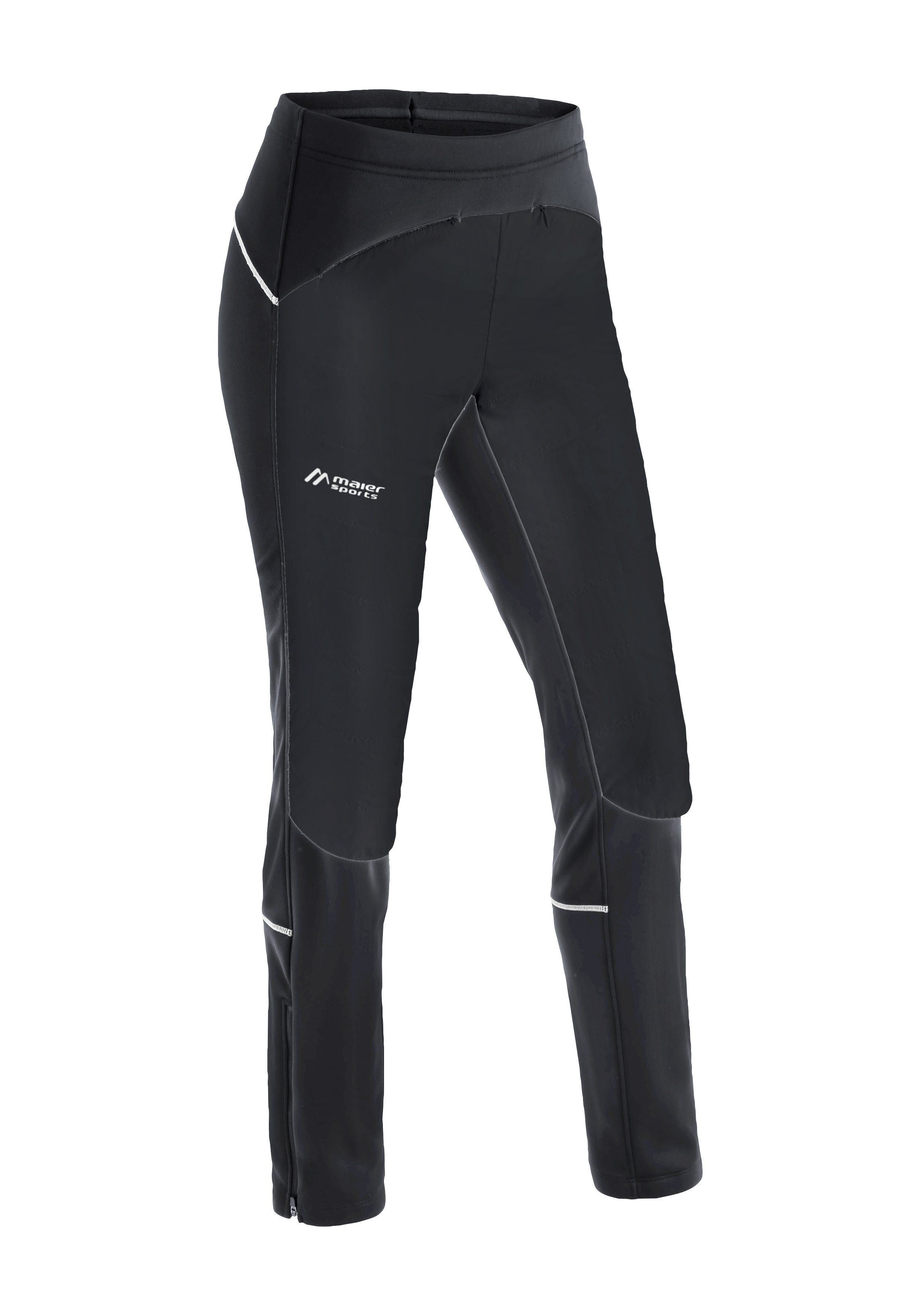 Maier Sports Funktionshose Telfs CC Pants W Vielseitige Hybridhose für alle nordischen Wintersportarten black