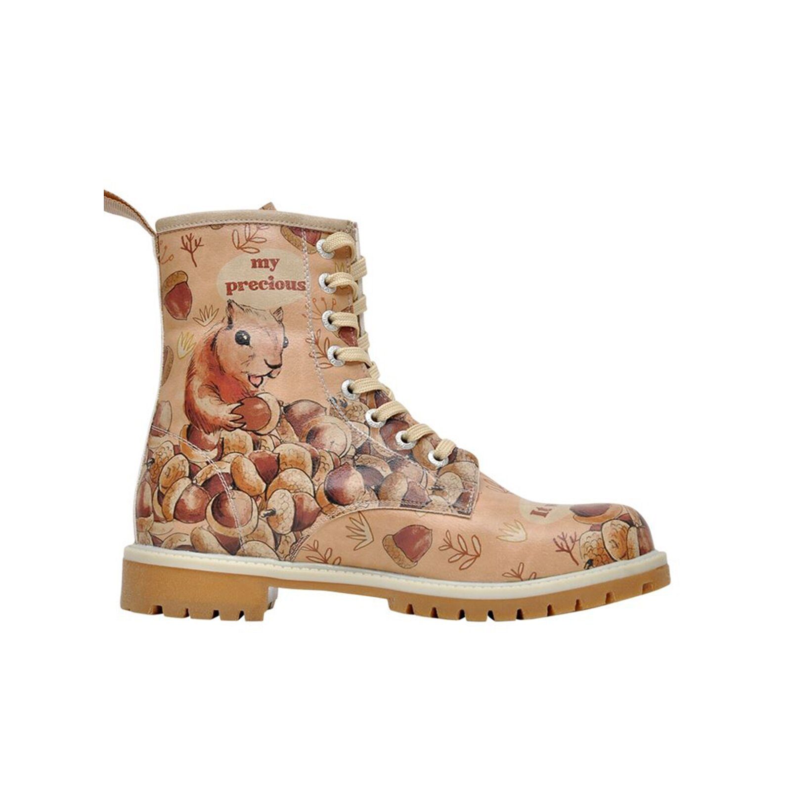 DOGO Longe Boots Schnürstiefel It Wasn't Me Damen Stiefeletten, Schnürboots Handgefertigt – Bild 3 von 5