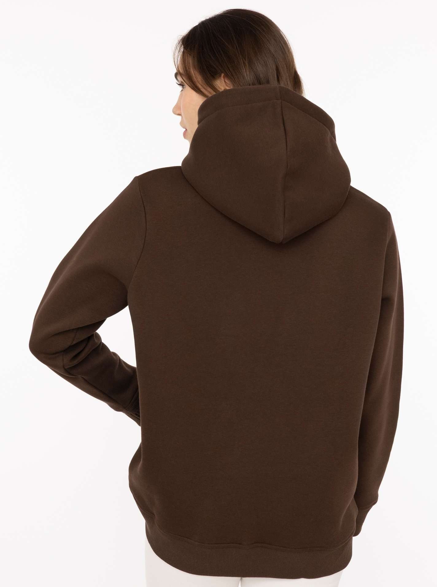 Zwillingsherz Hoodie "Nelina" mit Leo Band und schlichter Stickerei "Stay Wild", Kapuze