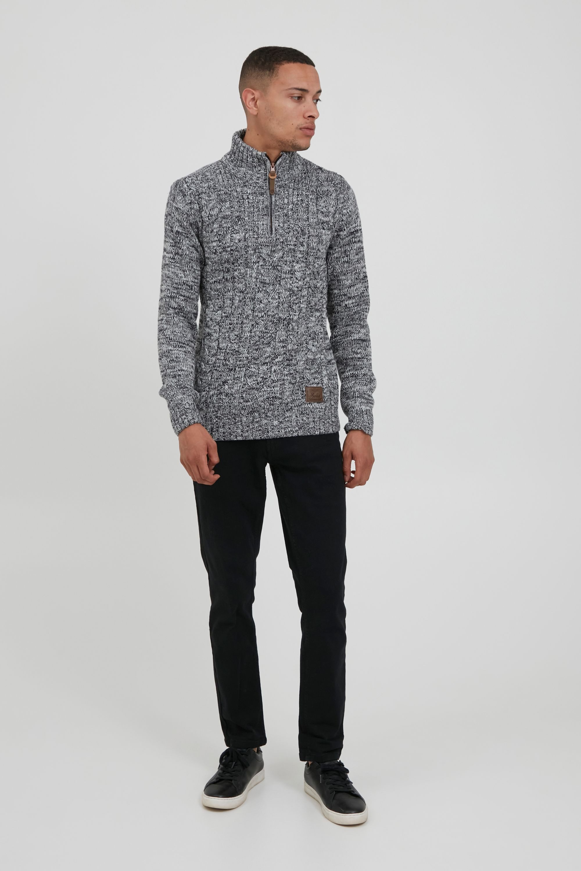!Solid Troyer SDPankraz Strickpulli mit Zopfstrickmuster günstig online kaufen