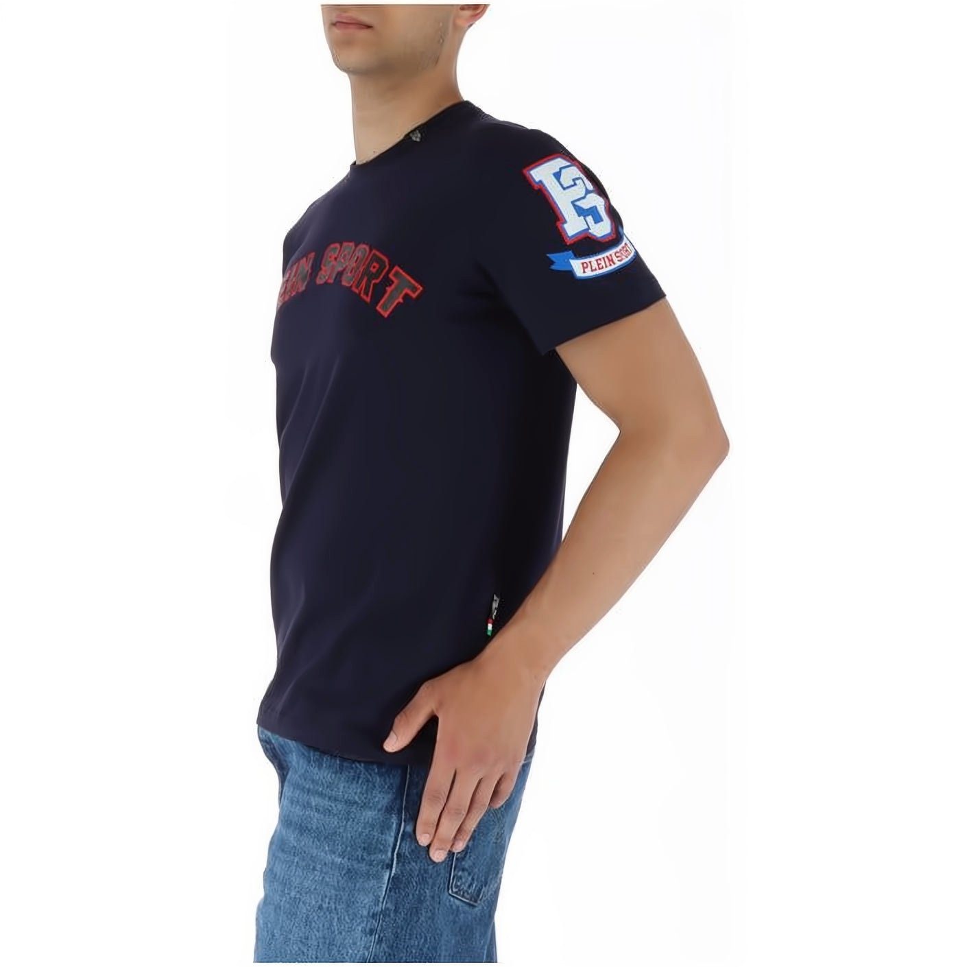 Tragekomfort, Farbauswahl Stylischer vielfältige NECK T-Shirt SPORT hoher Look, ROUND PLEIN