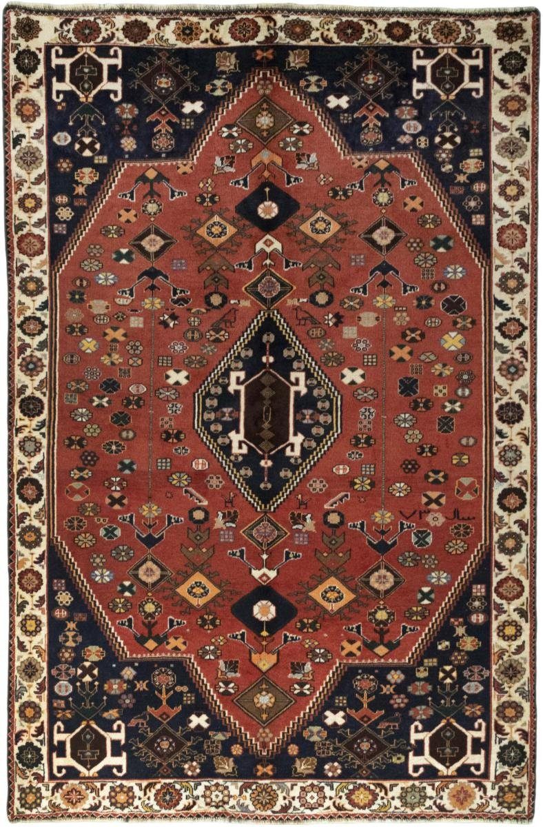 Orientteppich Shiraz 171x269 Handgeknüpfter Orientteppich / Perserteppich, Nain Trading, rechteckig, Höhe: 10 mm