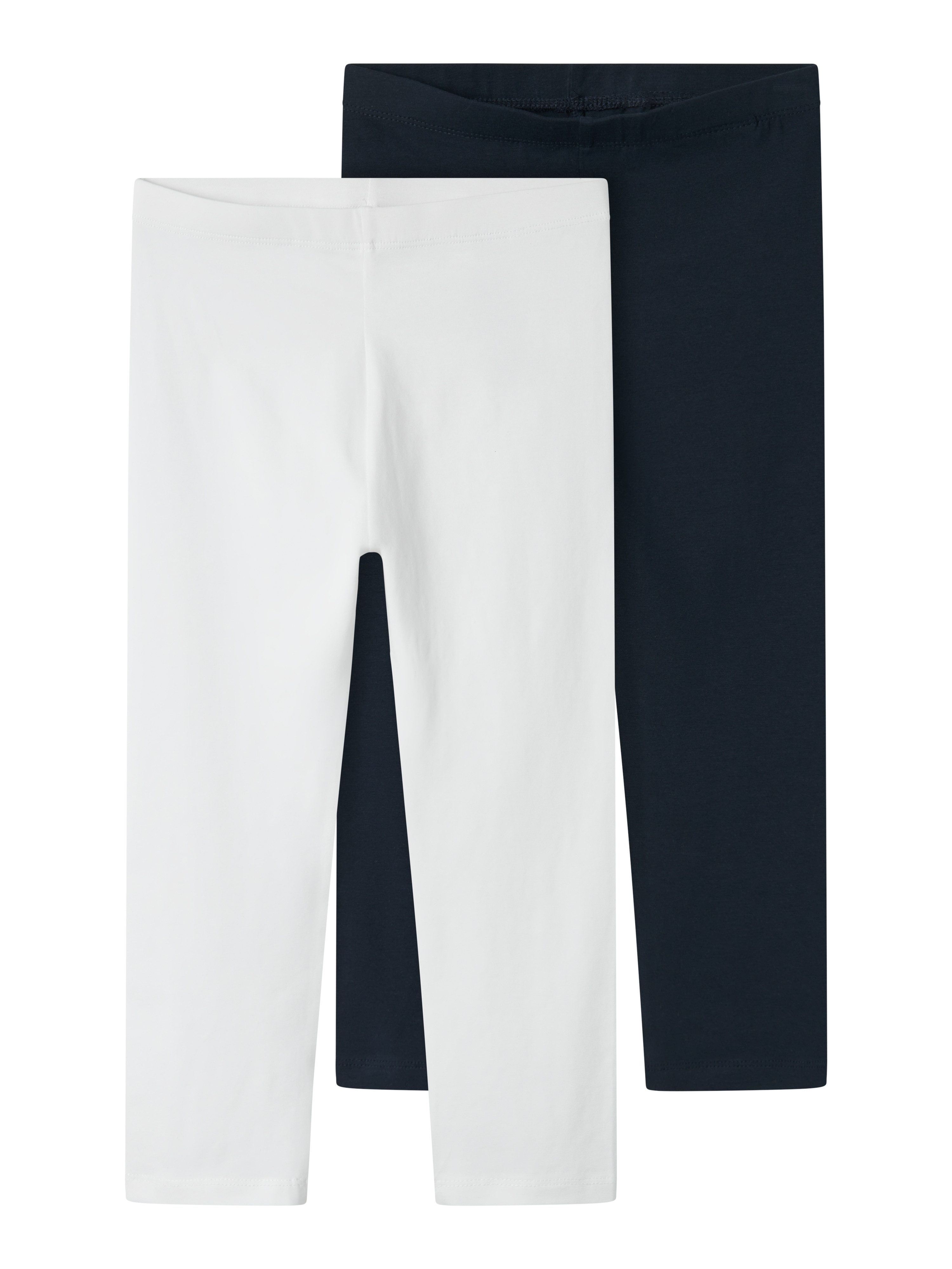 Name It Caprileggings NKFVIVIAN 2P CAPRI LEGGING F NOOS (Packung, 2-tlg) Baumwollmischung, Stretch, wadenlang