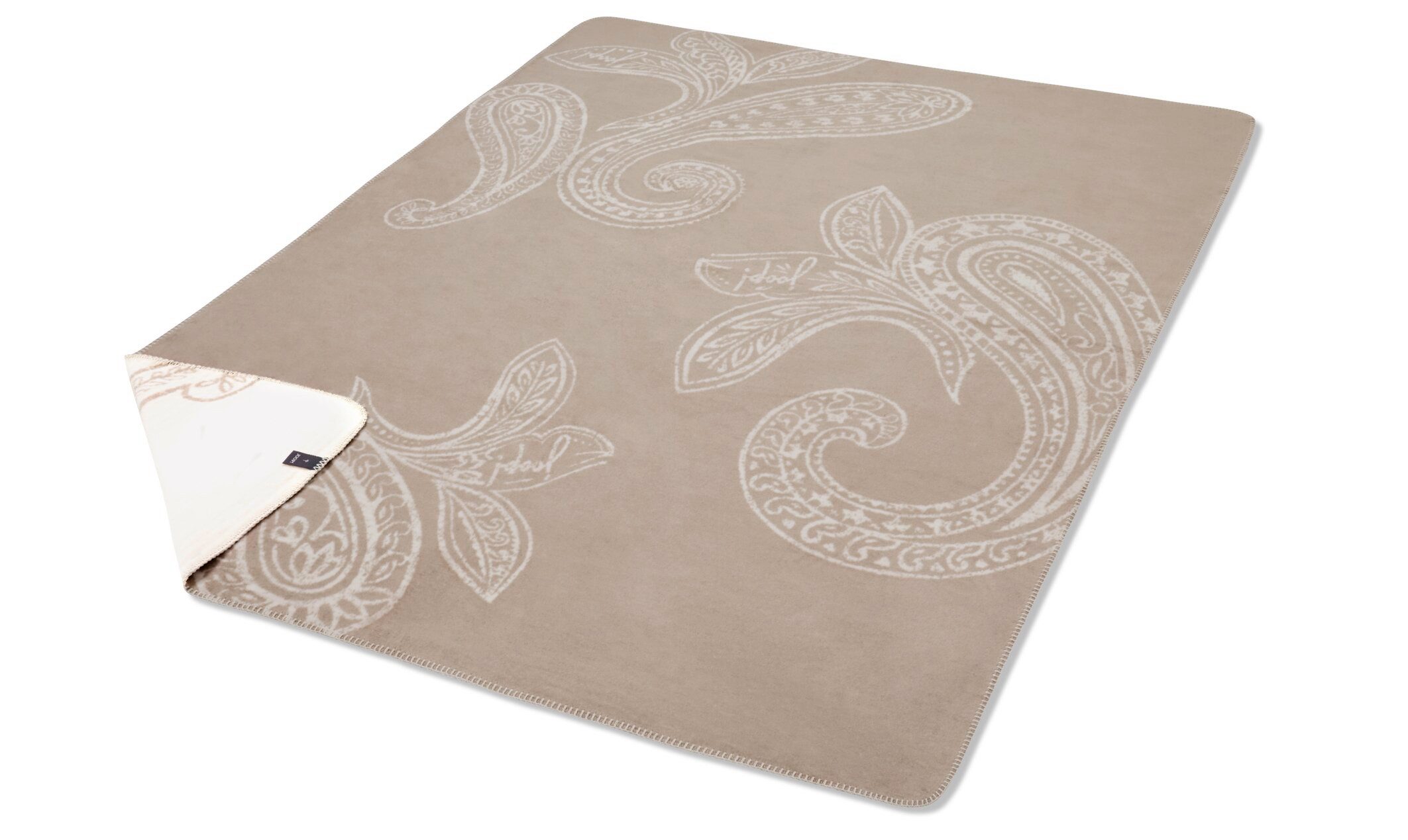 Wohndecke Wohndecke PAISLEY Stripes und Paisley, JOOP!, eingewebter JOOP! Schriftzug