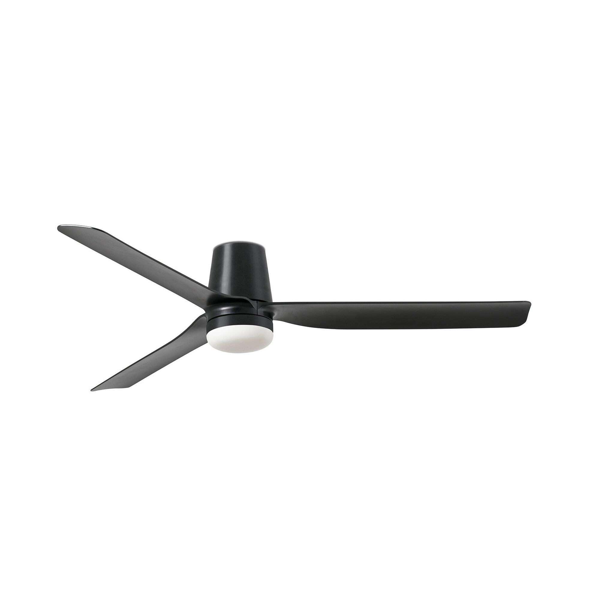 FARO Barcelona Deckenventilator DC Deckenventilator Punt Tub Schwarz mit LED, Timer