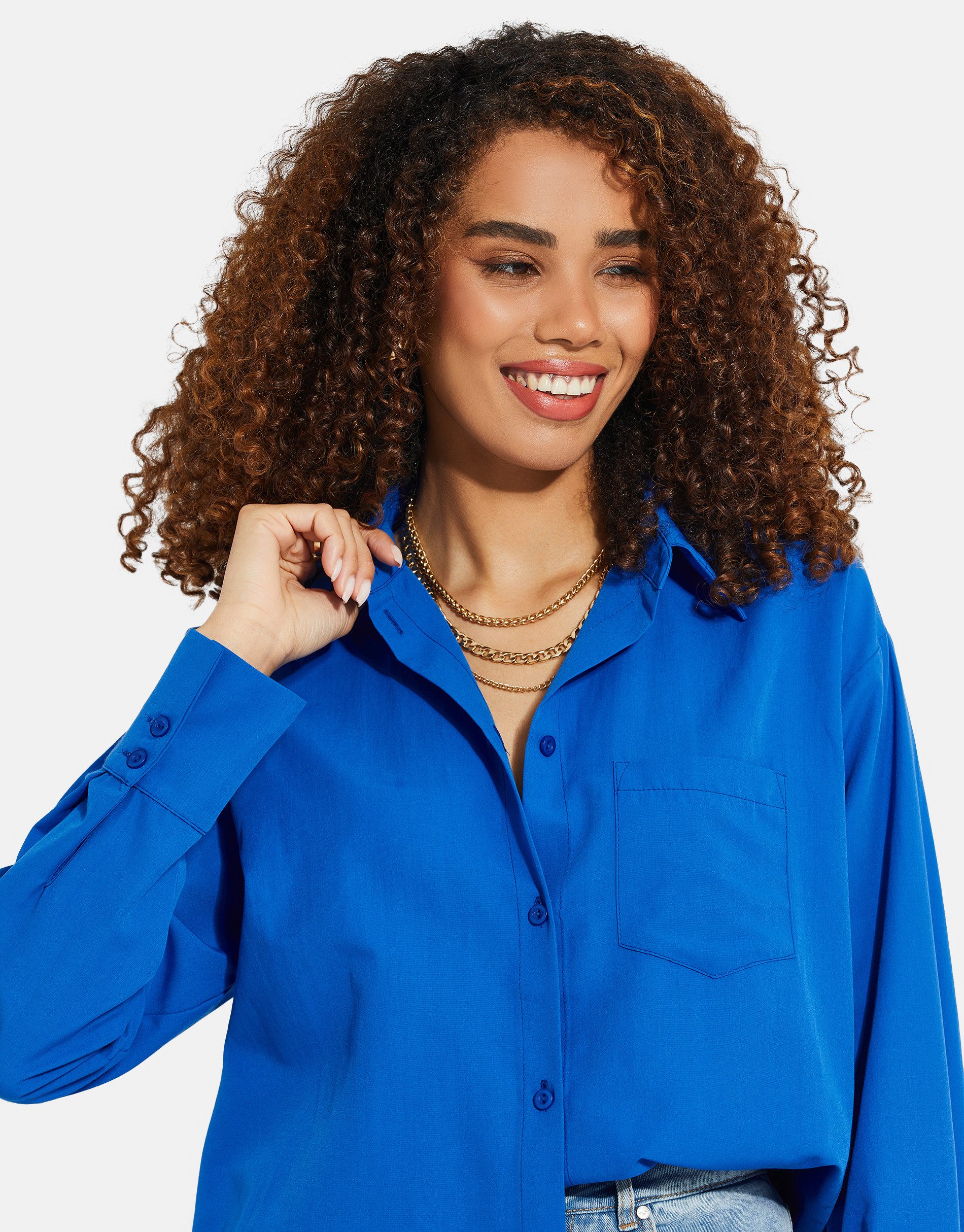 Threadbare Flanellbluse THB Delialah mit Manschetten und Kent-Kragen günstig online kaufen
