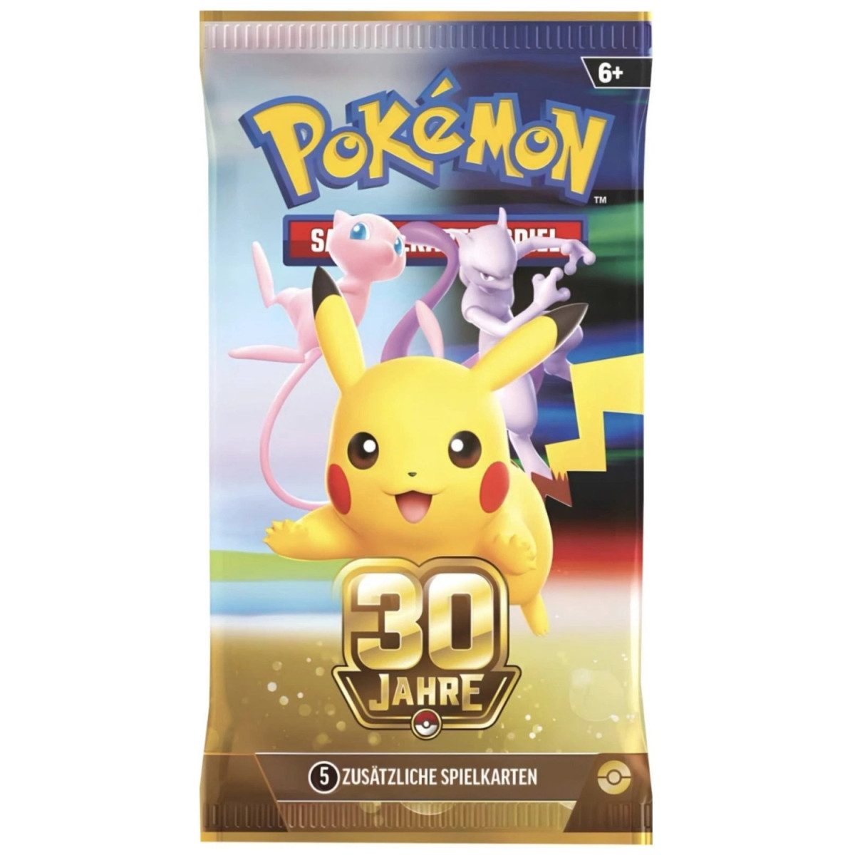 POKÉMON Sammelkarte 30th Celebration Booster & Display – Deutsch und Chinesisch, 30th Celebration Jubiläumsdisplay, 20 Booster, holografische Karten von POKÉMON