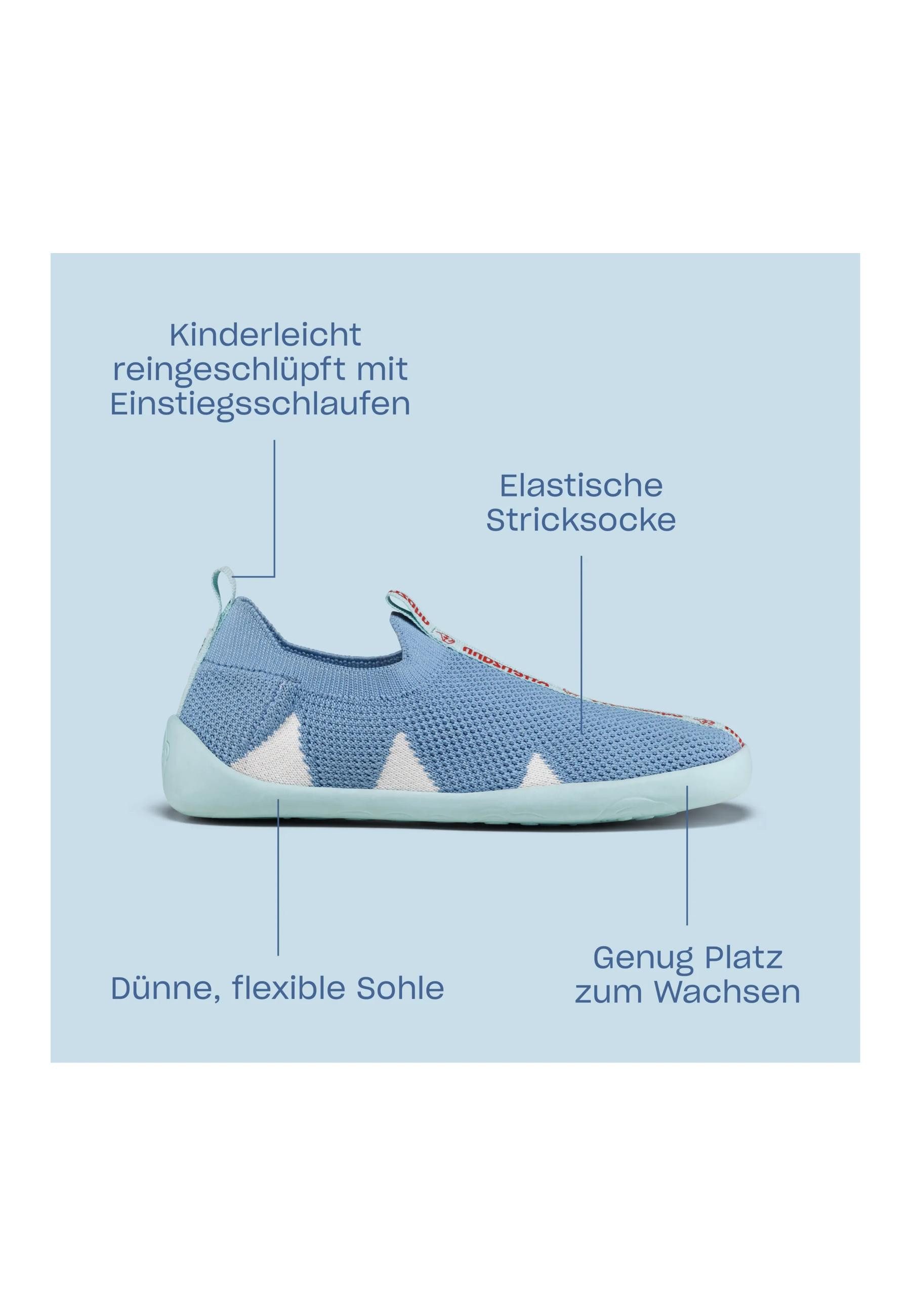 Affenzahn Knit Flinky . Hausschuh nach Barfußschuhprinzip