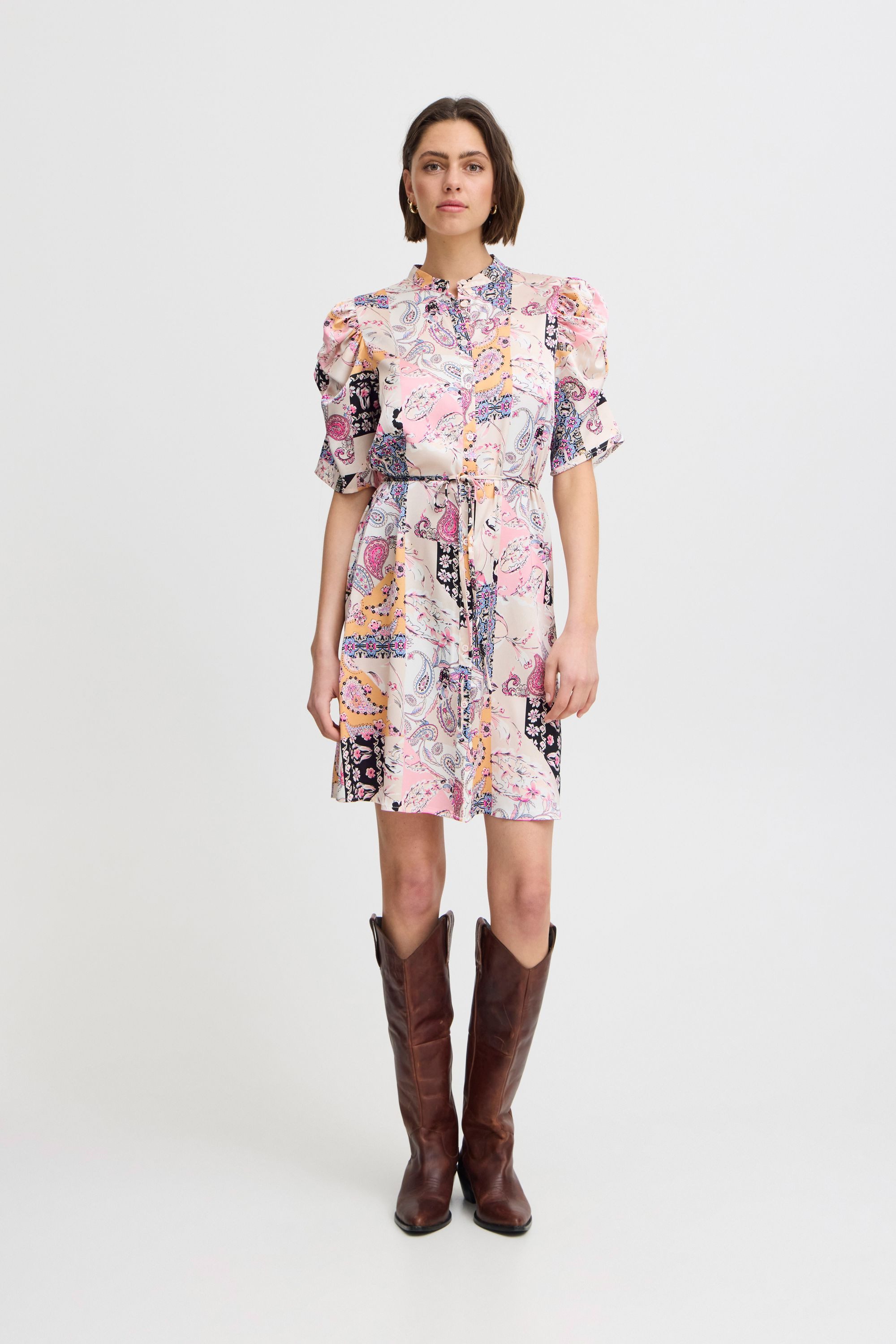 Ichi A-Linien-Kleid IXNINA DR modernes Blusenkleid günstig online kaufen