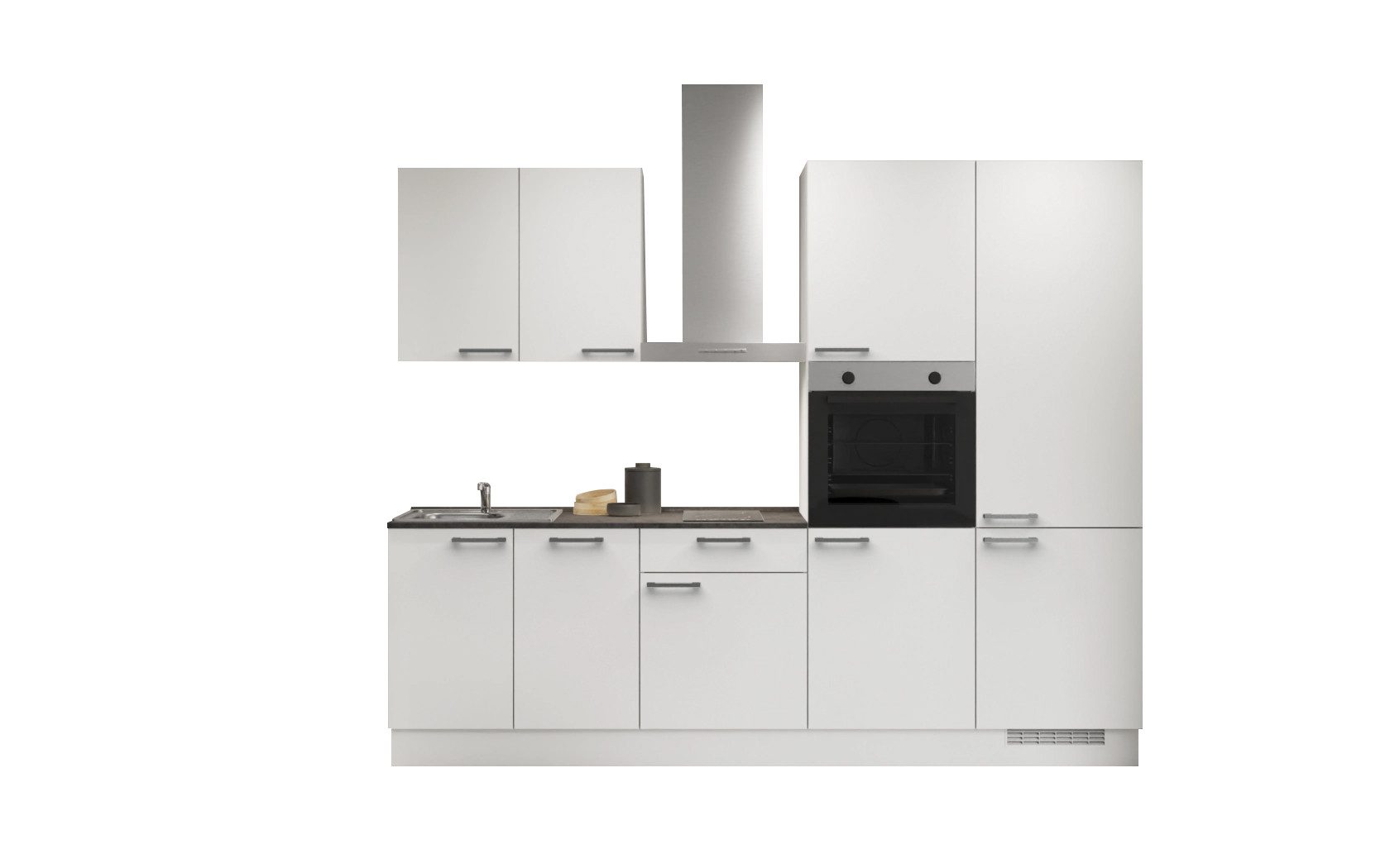 nobilia® Küchenzeile Kolding, individuell anpassbar, gratis Küchenplanung mit Profis, (270 Breite), vormontiert, wahlw. mit E-Geräten, inkl. Lieferung. Reduzierter Preis € 2.110,25. Unverbindliche Preisempfehlung € 2.954,35