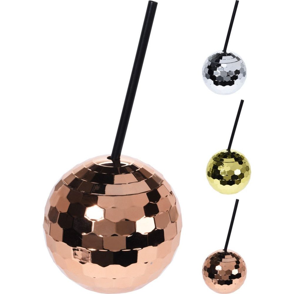 Koopmann Weihnachtsfigur Trinkbecher - Christbaumkugel - mit Trinkhalm - 1 Stück