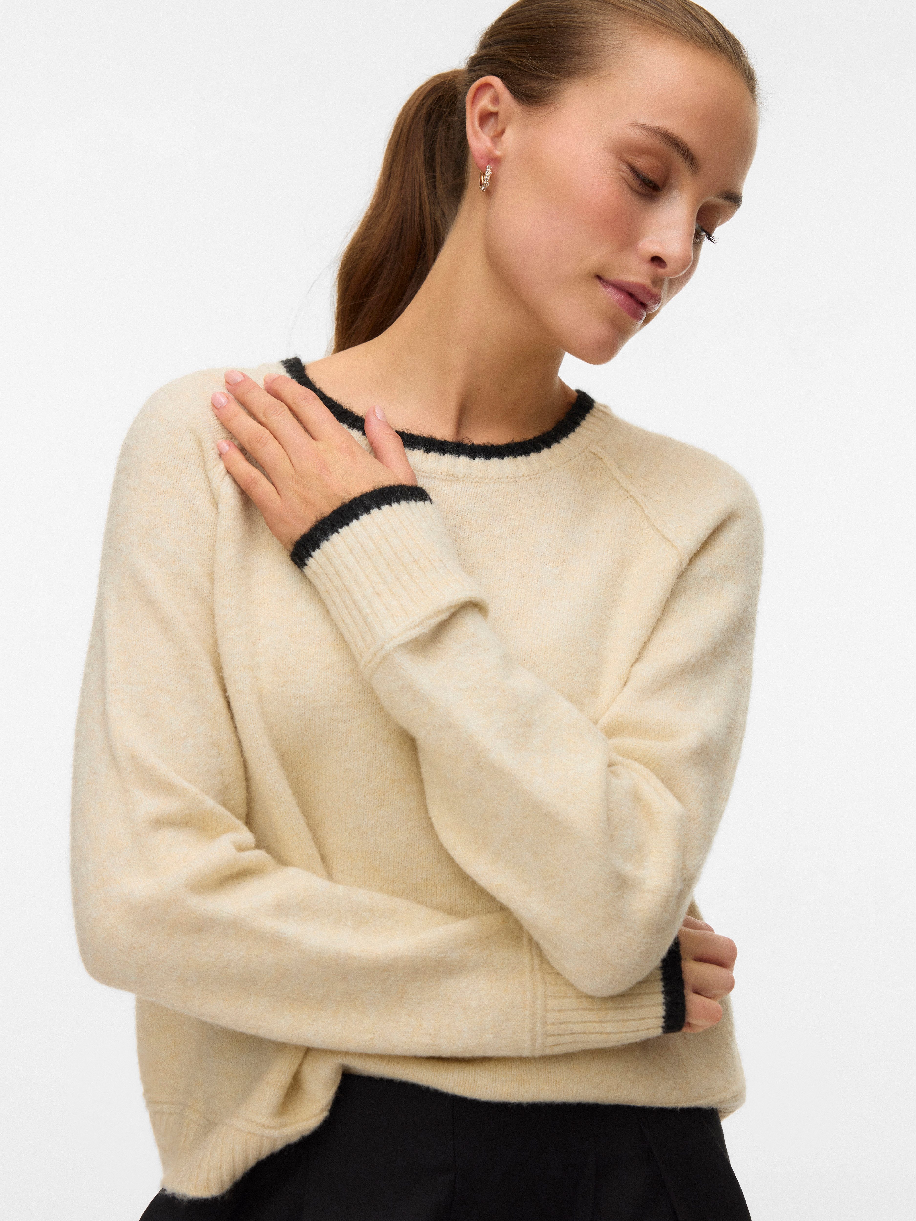 Vero Moda Strickpullover VMAQUARIUS LS O-NECK günstig online kaufen