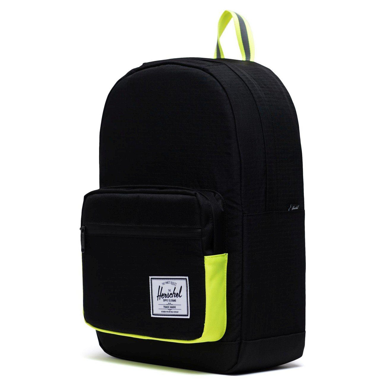 22 cm Rucksack Herschel black Schulrucksack Quiz Pop 43 enzyme ripstop/black - /safety yellow