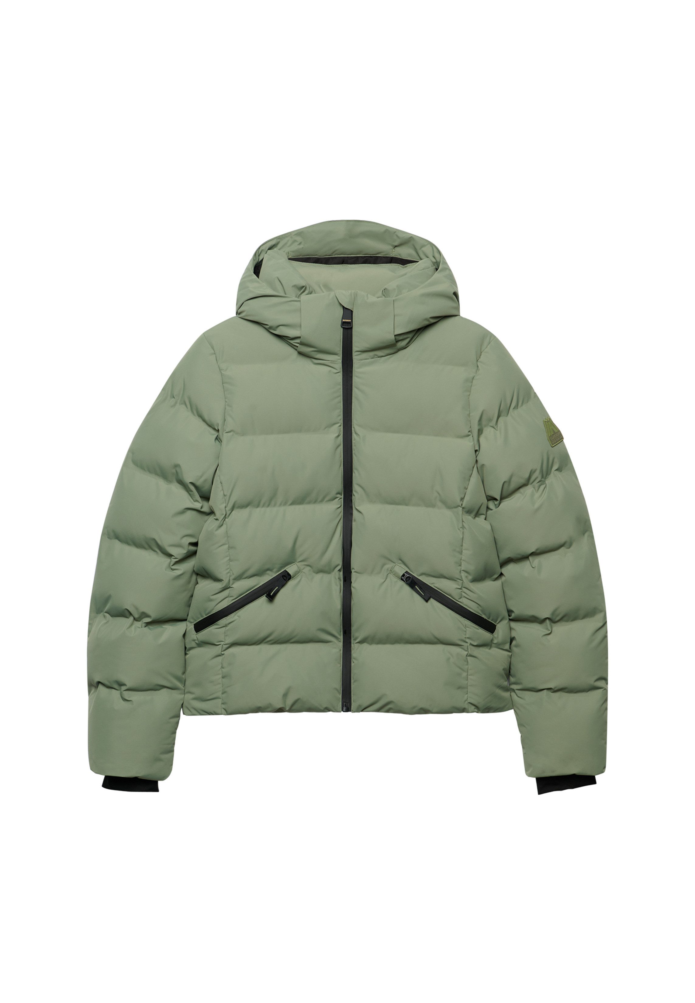 Superdry Steppjacke HOODED CITY PADDED JACKET Kunstfaser, relaxed fit