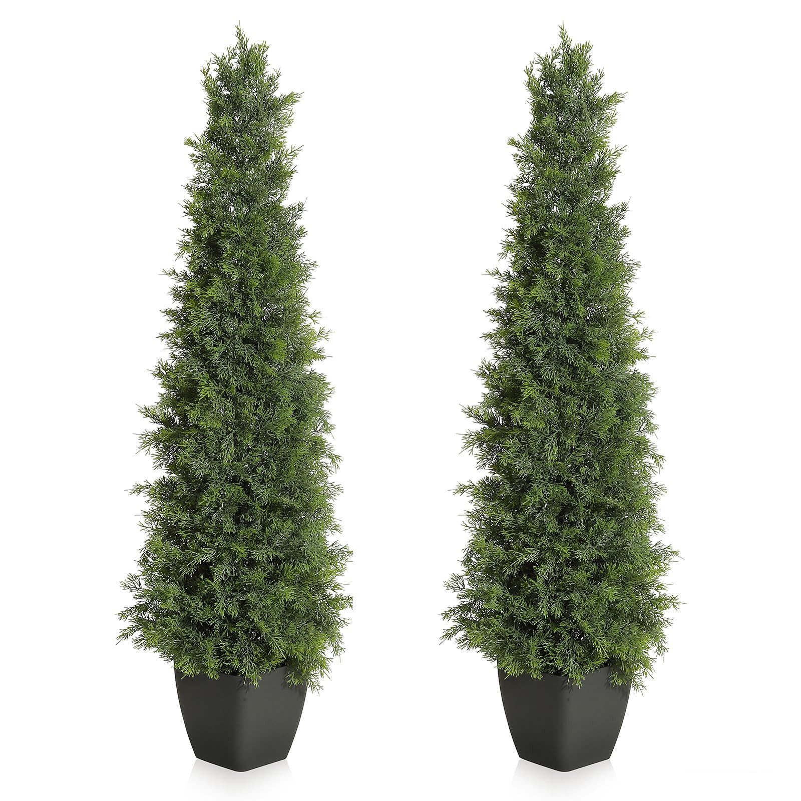 Kunstbaum 2er Set Künstliche Kiefer, Искусственные растения, künstlicher Baum 120cm, GarveeMore, Höhe 120 cm