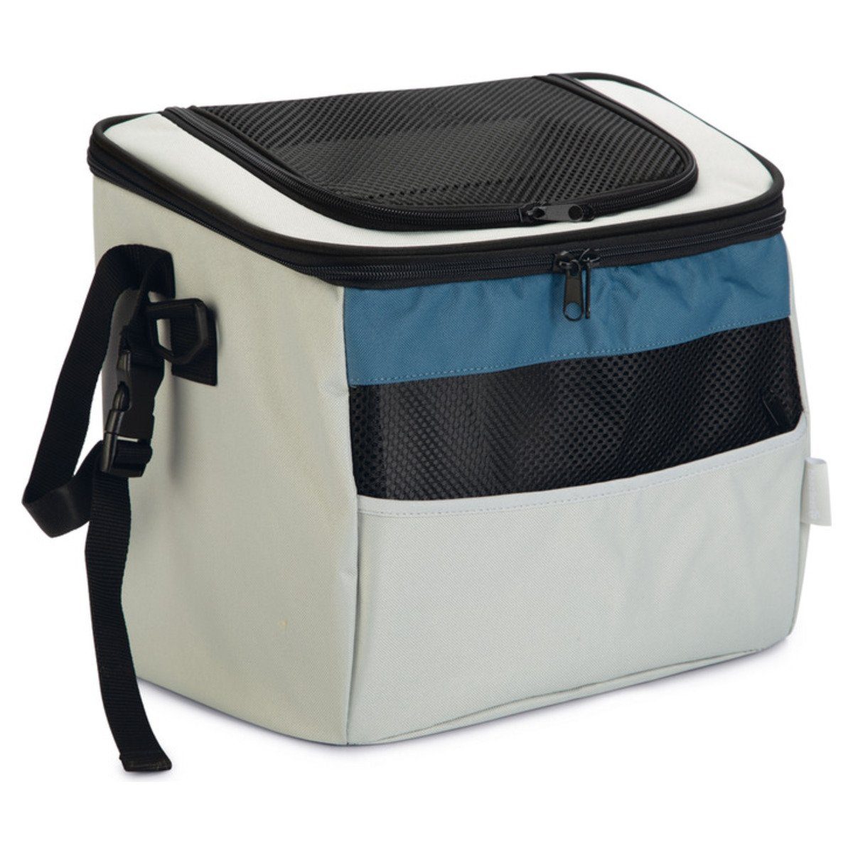 Beeztees Tierfahrradkorb Fahrradtasche Xoex grau-blau günstig online kaufen