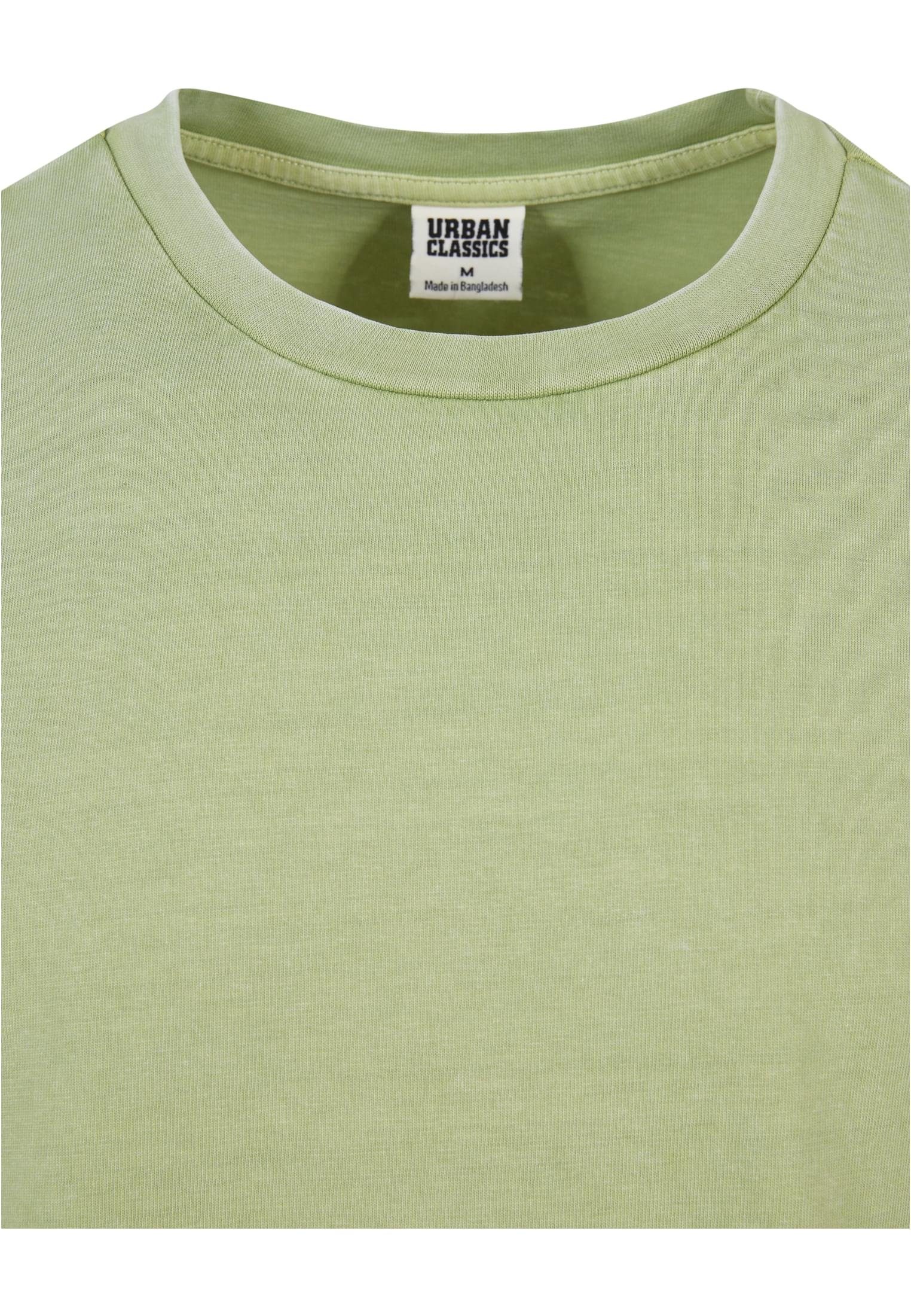 Kurzarmshirt Herren Tee URBAN Acid CLASSICS Wash Heavy (1-tlg) vintagegreen Oversized