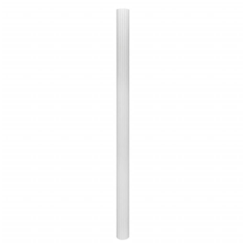 vidaXL Raumteiler Raumteiler Bambus 250×165 Weiß cm, 1-tlg