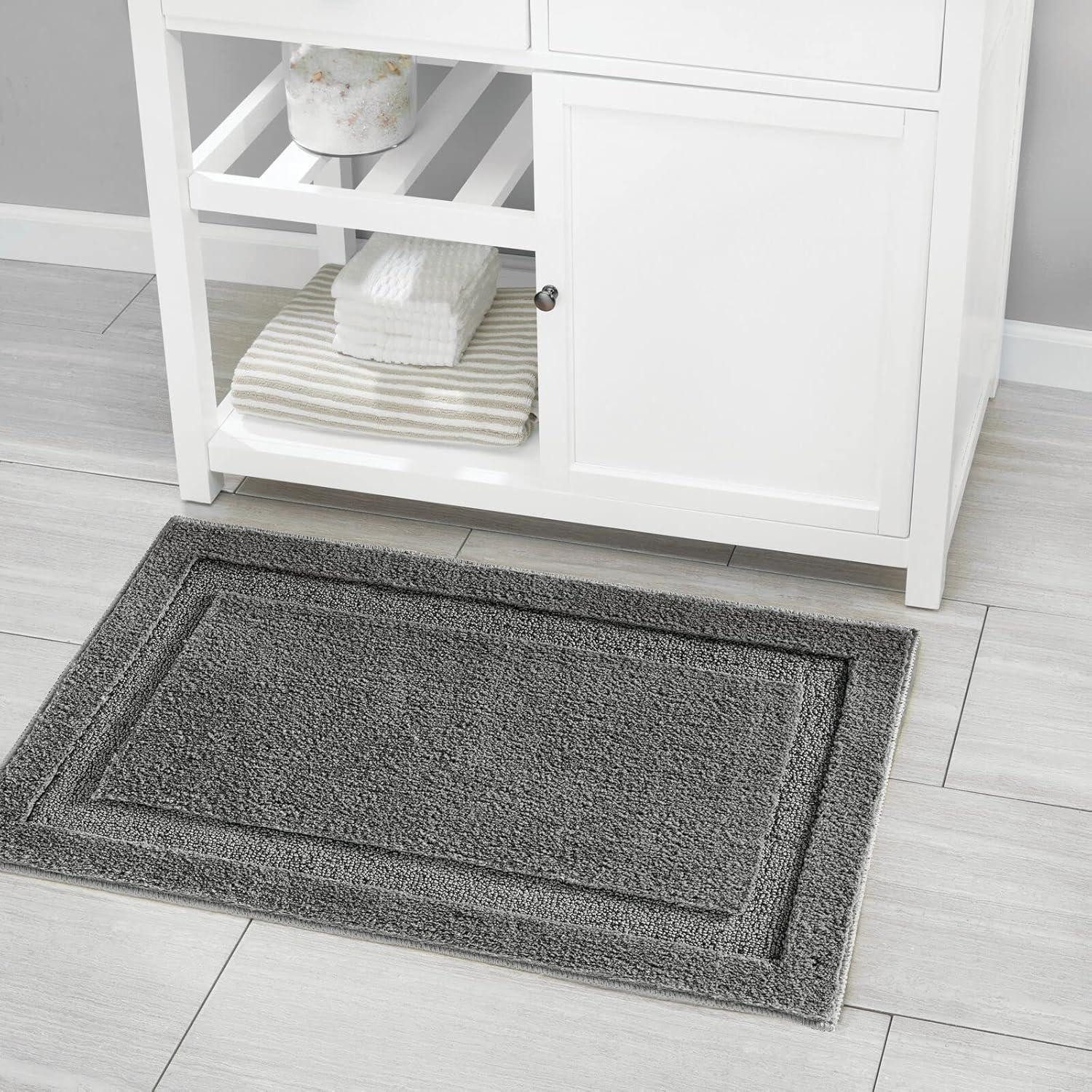 mDesign Badaccessoire-Set mDesign Badteppich Badläufer Duschvorleger 3er-Set Mikrofaser rutsch