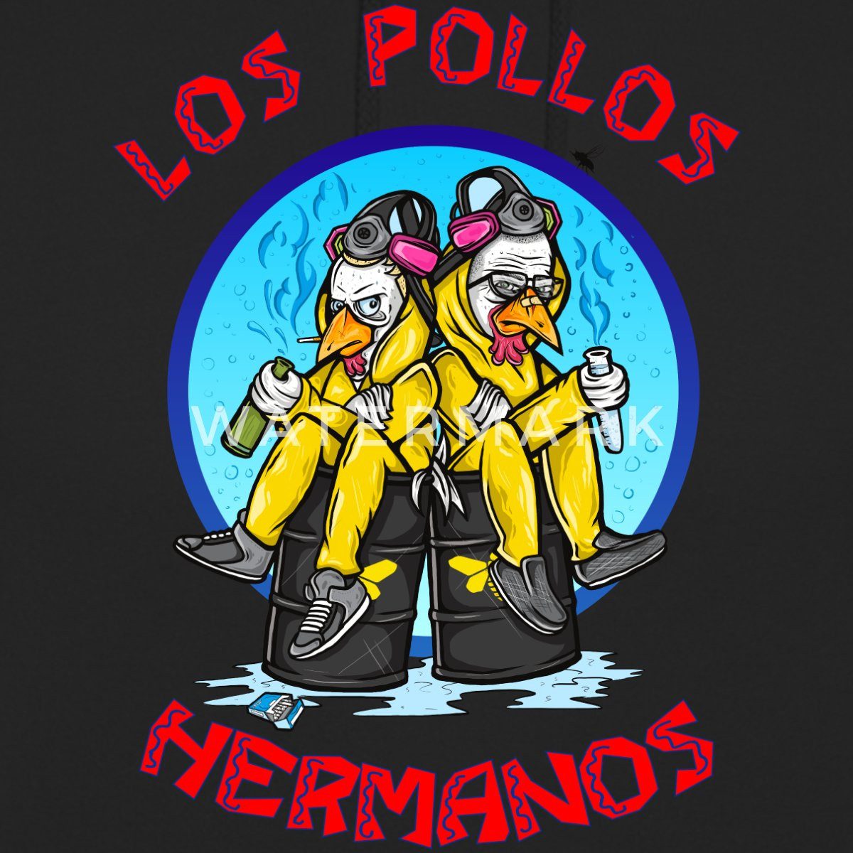 Spreadshirt Hoodie Breaking Bad Los Pollos Hermanos White Pinkman Unisex Hoodie (1-tlg)