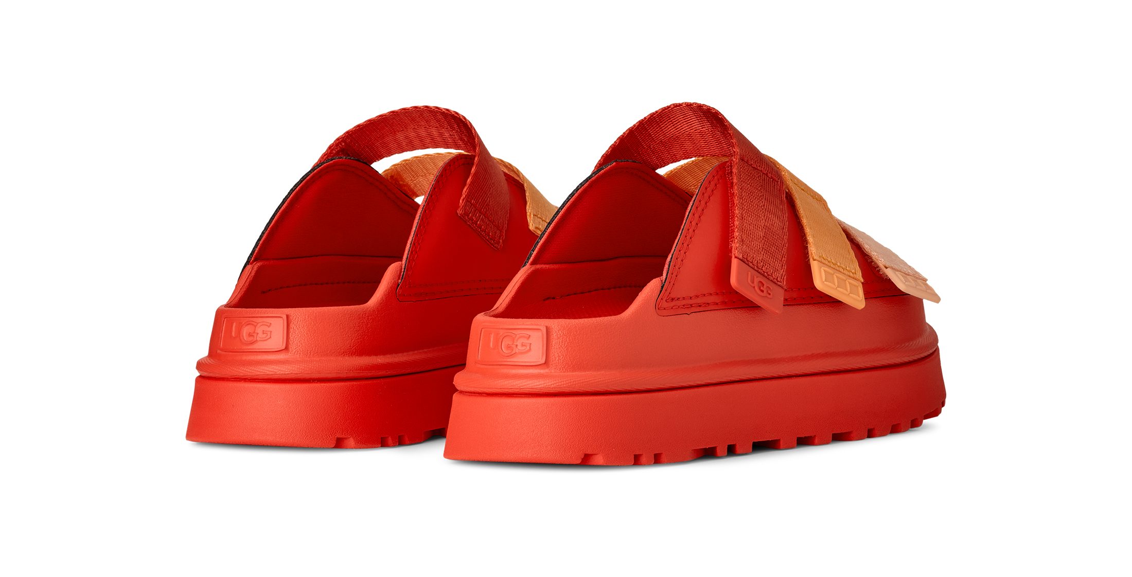 UGG GOLDENGLOW SLIDE Pantolette, Plateauschuh, Sandale, Flats mit Fußbett