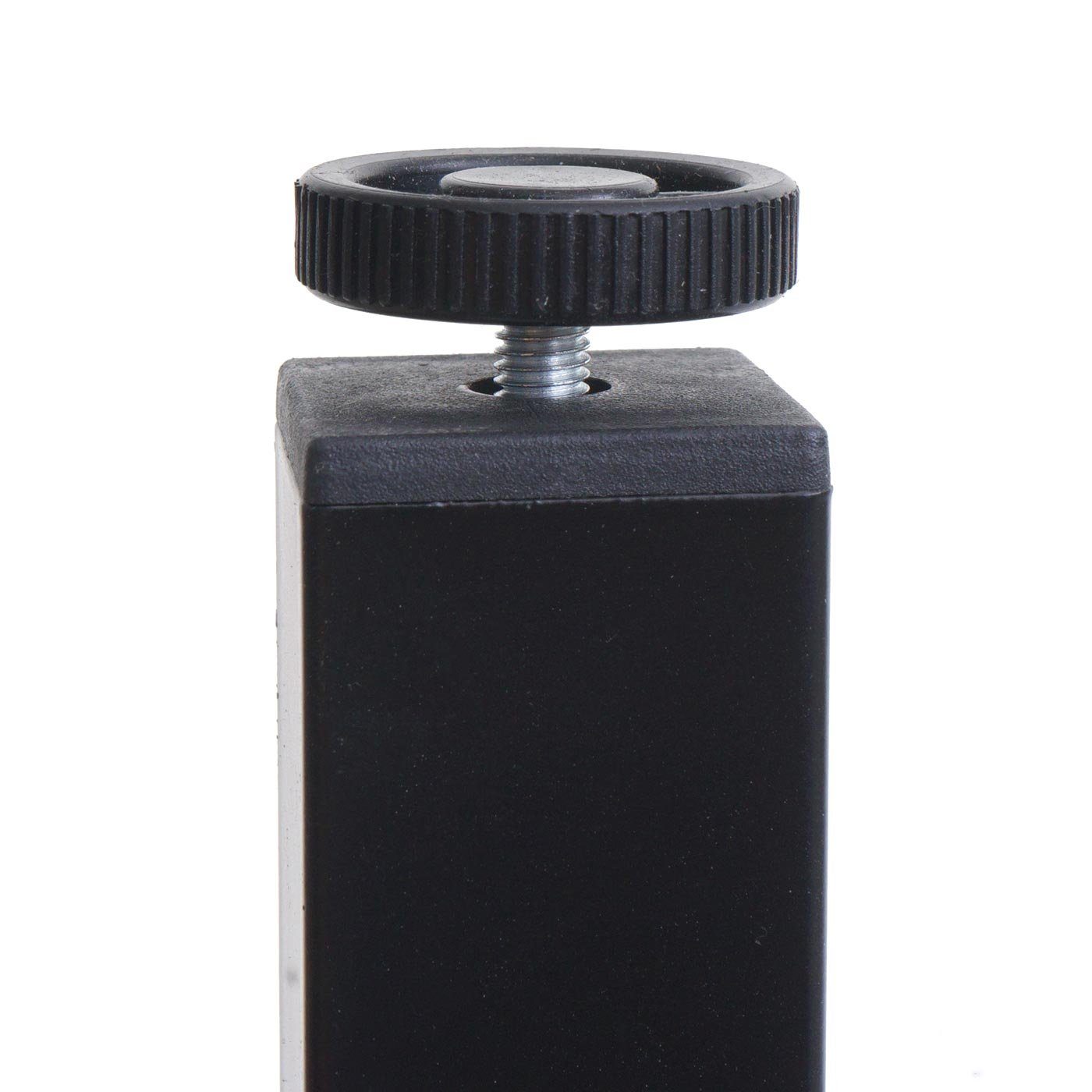 MCW-E94, Kabelkanäle, Zwei Melaminbeschichtet schwarz anpassbare Schreibtisch MCW