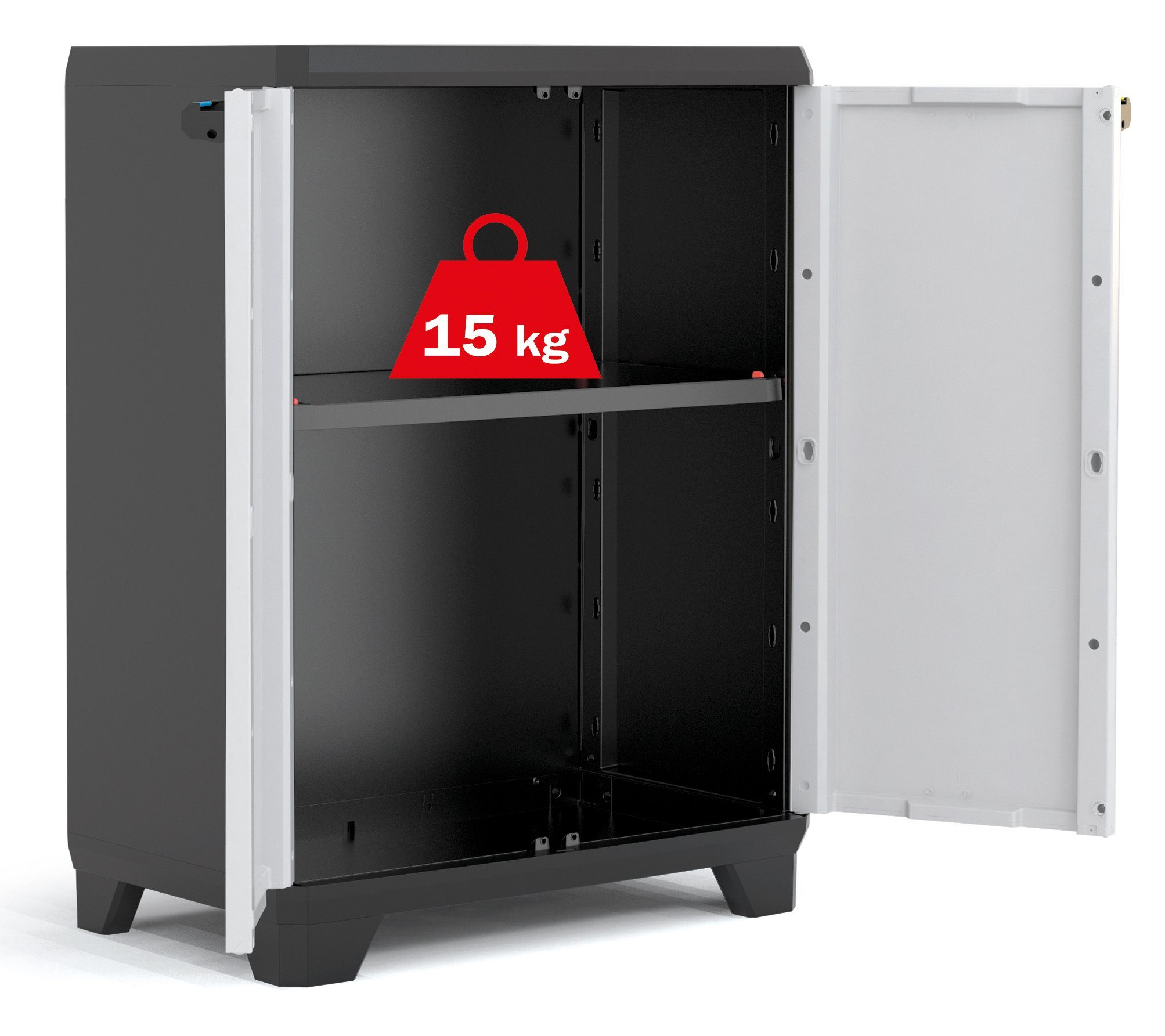 ONDIS24 Mehrzweckschrank Kunststoffschrank Haushaltschrank Linear Multifunk günstig online kaufen