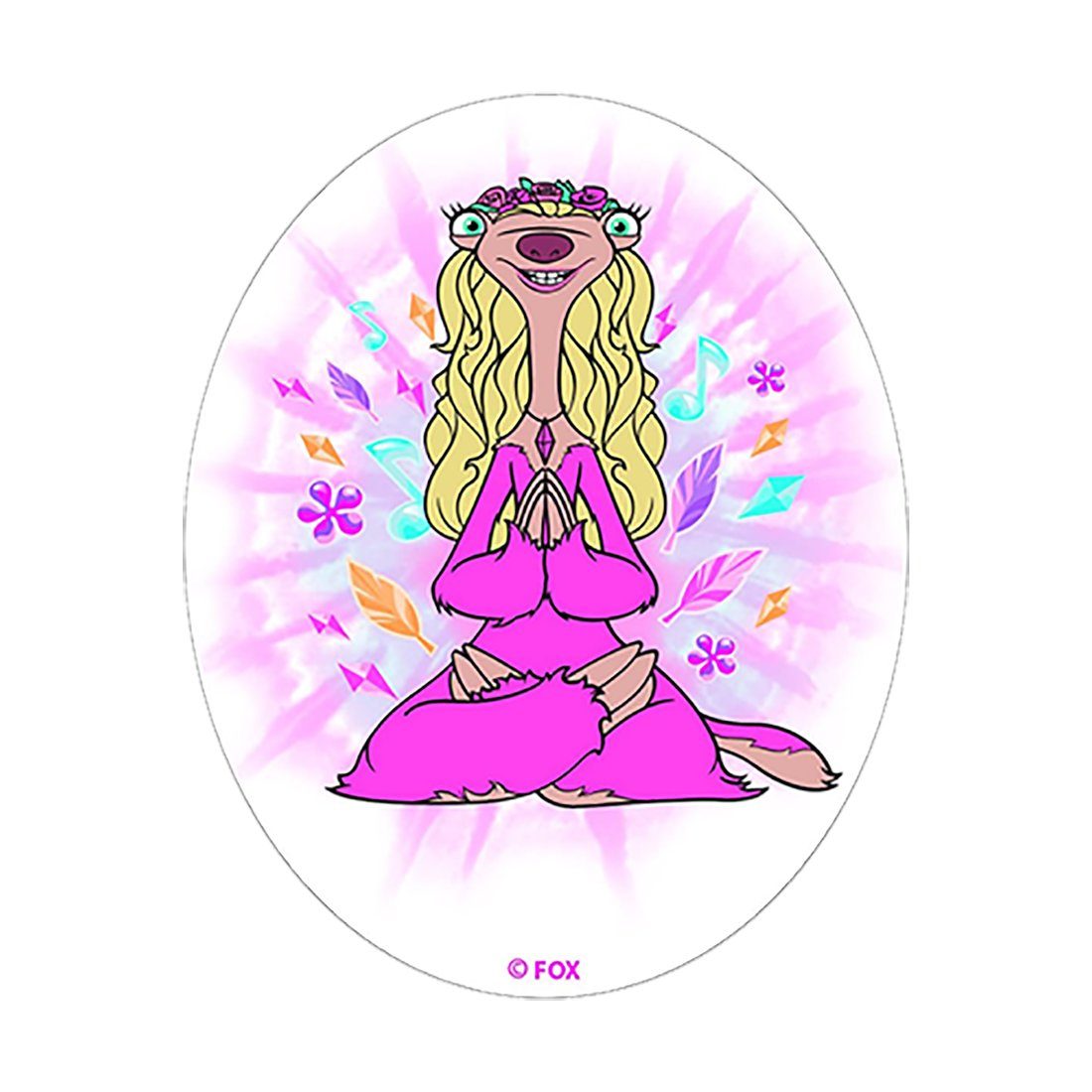 KLEIBER Пластырь Bügelbild, Aufbügler, Applikationen, Patches, Flicken, zum aufbügeln, Polyester, Ice Age Geotopia Yoga - Größe: 10 x 8 cm