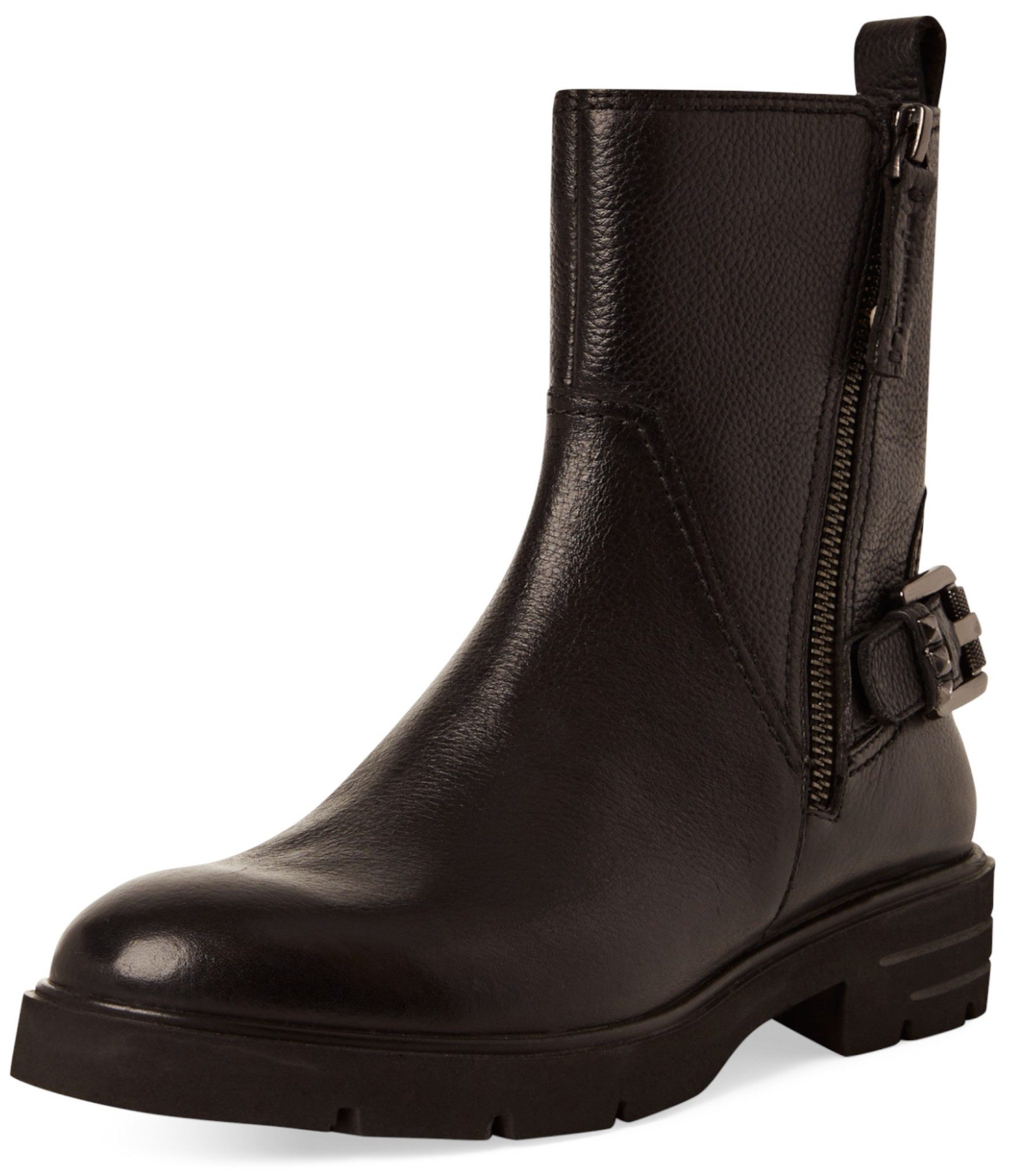 1-25421-45 003 Black Leather Stiefelette