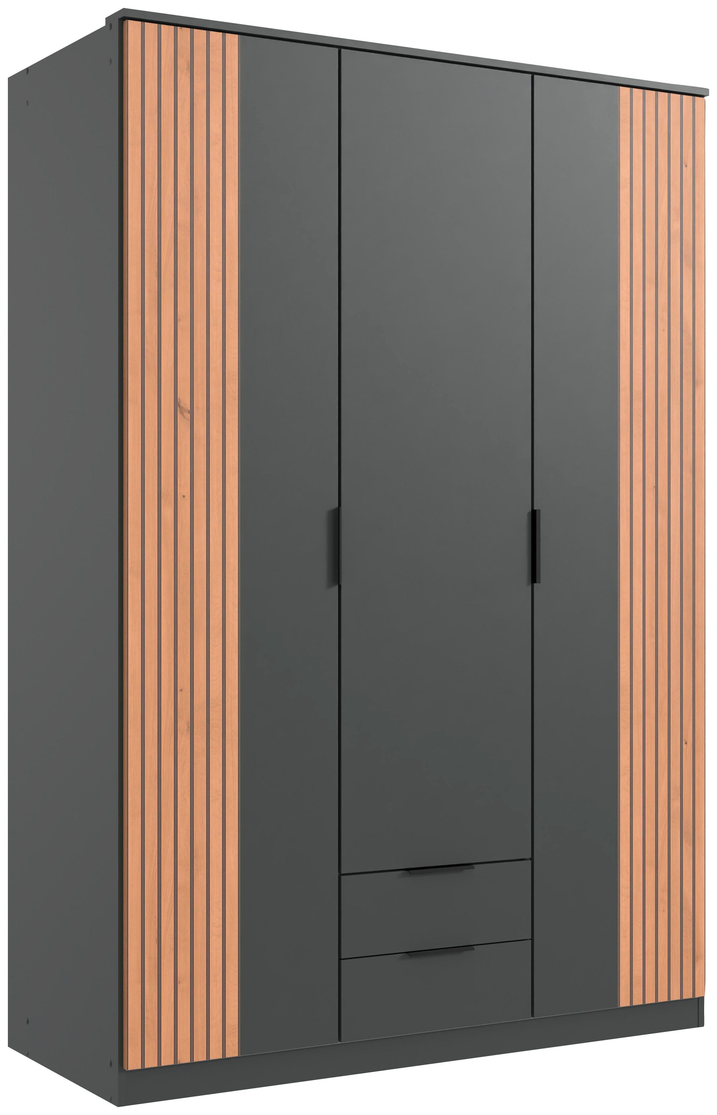 Wimex Drehtürenschrank Lübeck Akustiklamellen Optik, ohne Spiegel, 135 oder 180cm breit