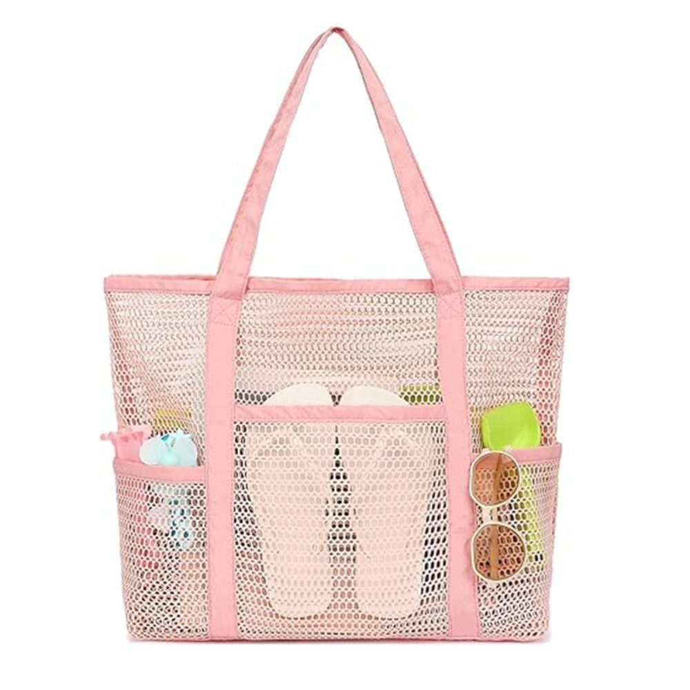 Blusmart Strandtasche Damen Netz‑Strandtasche 35.2L (Faltbar mit mehreren Fächern, Multifunktions‑Tragetasche), Für Strand, Reise & Einkauf