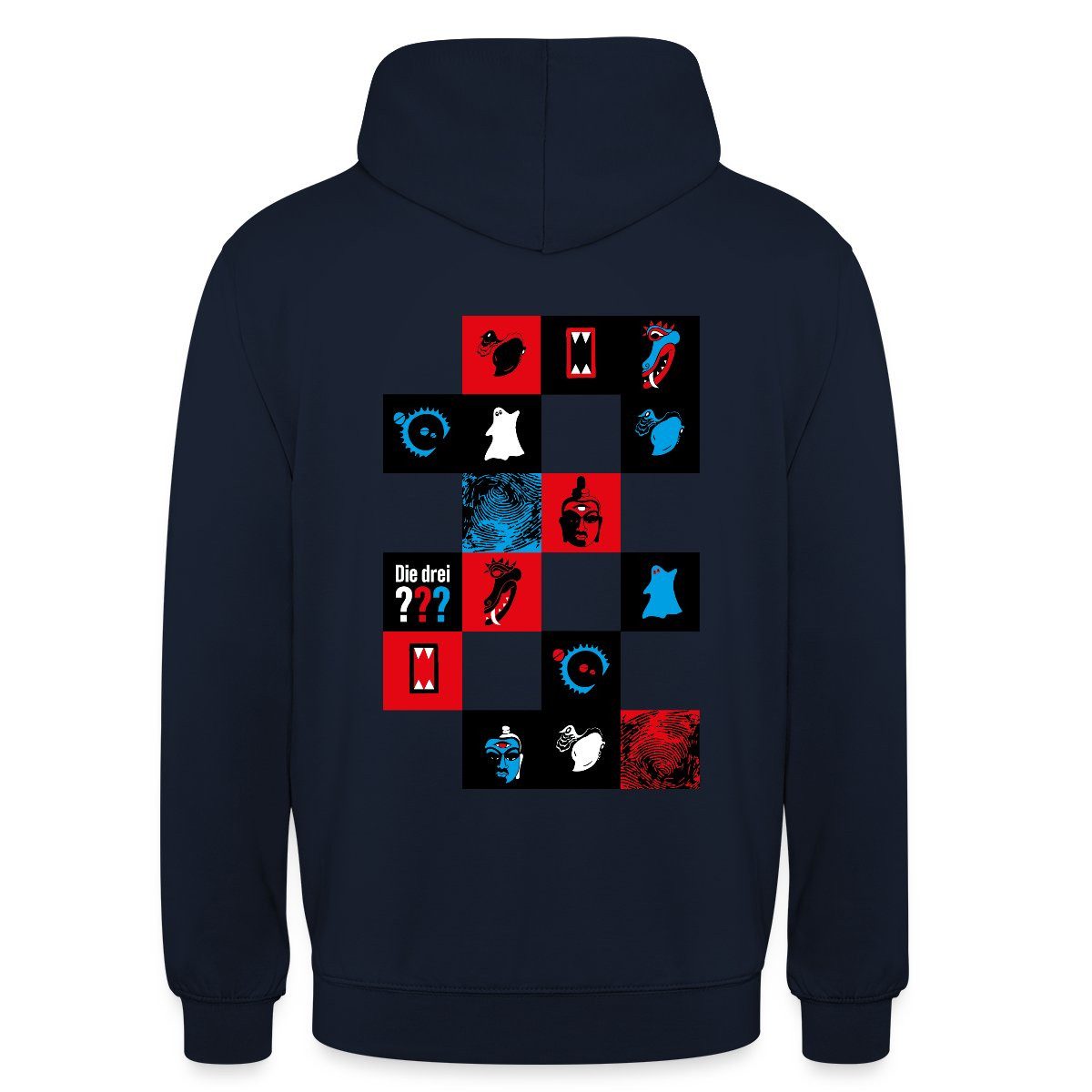 Hoodie Die Drei Fragezeichen Kacheldesign Unisex Hoodie