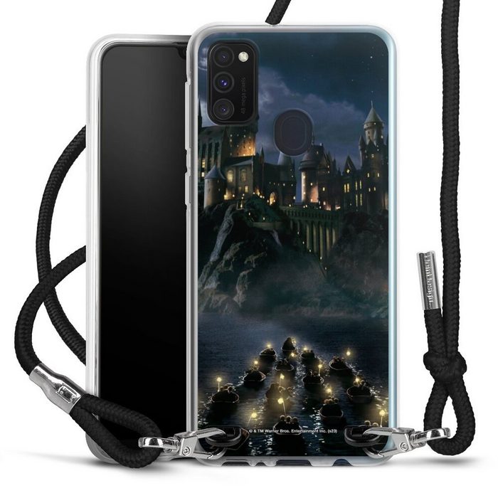 DeinDesign Handyhülle Hogwarts by Night Samsung Galaxy M21 Handykette Hülle mit Band Case zum Umhängen