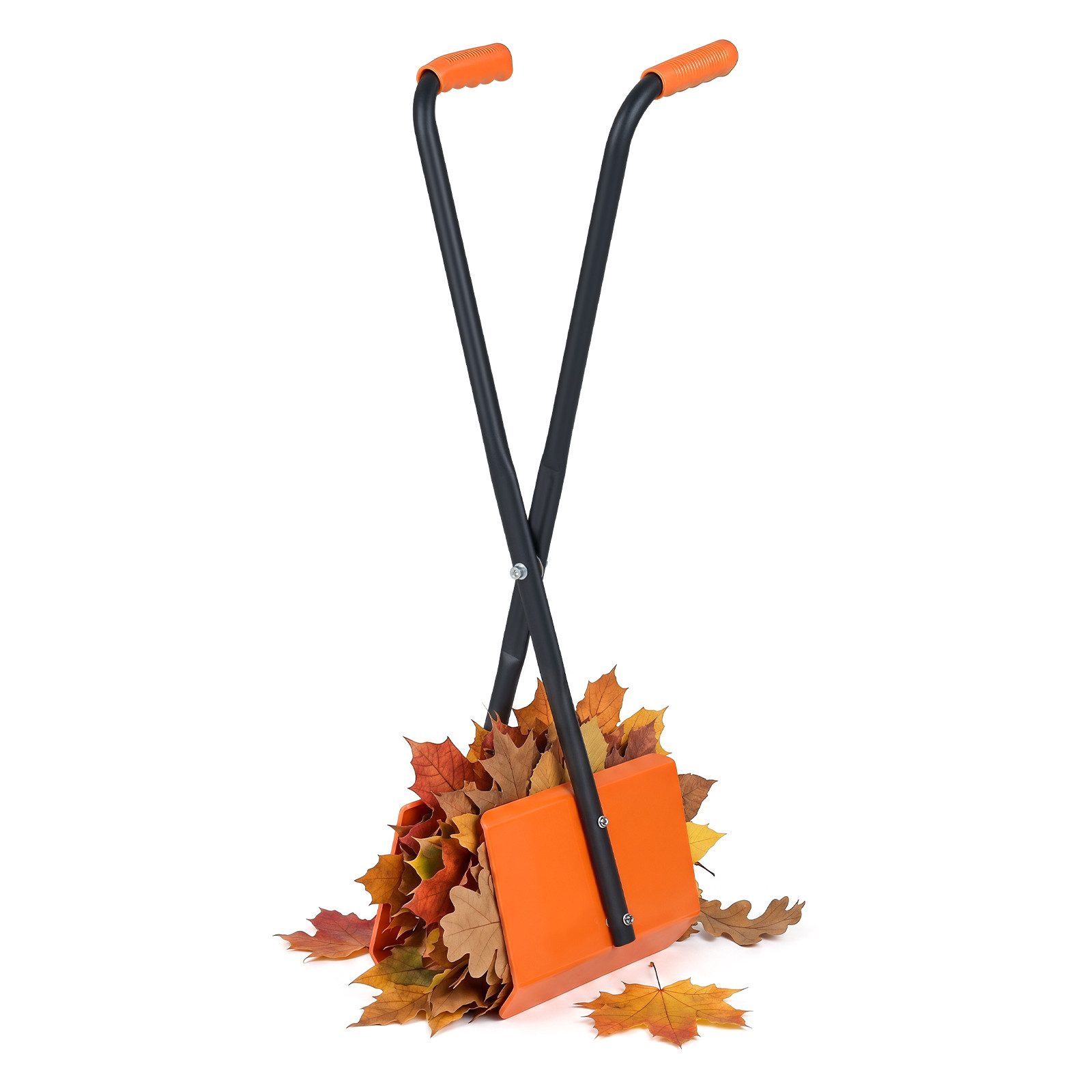COSTWAY Laubgreifer, Laubsammler mit 92 cm langem Stiel, 30 x 15 x 92 cm