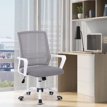 Merax Drehstuhl Hormes, Mesh Netz Stuhl Schreibtischstuhl Bürostuhl ergonomisch, mit Wippfunktion