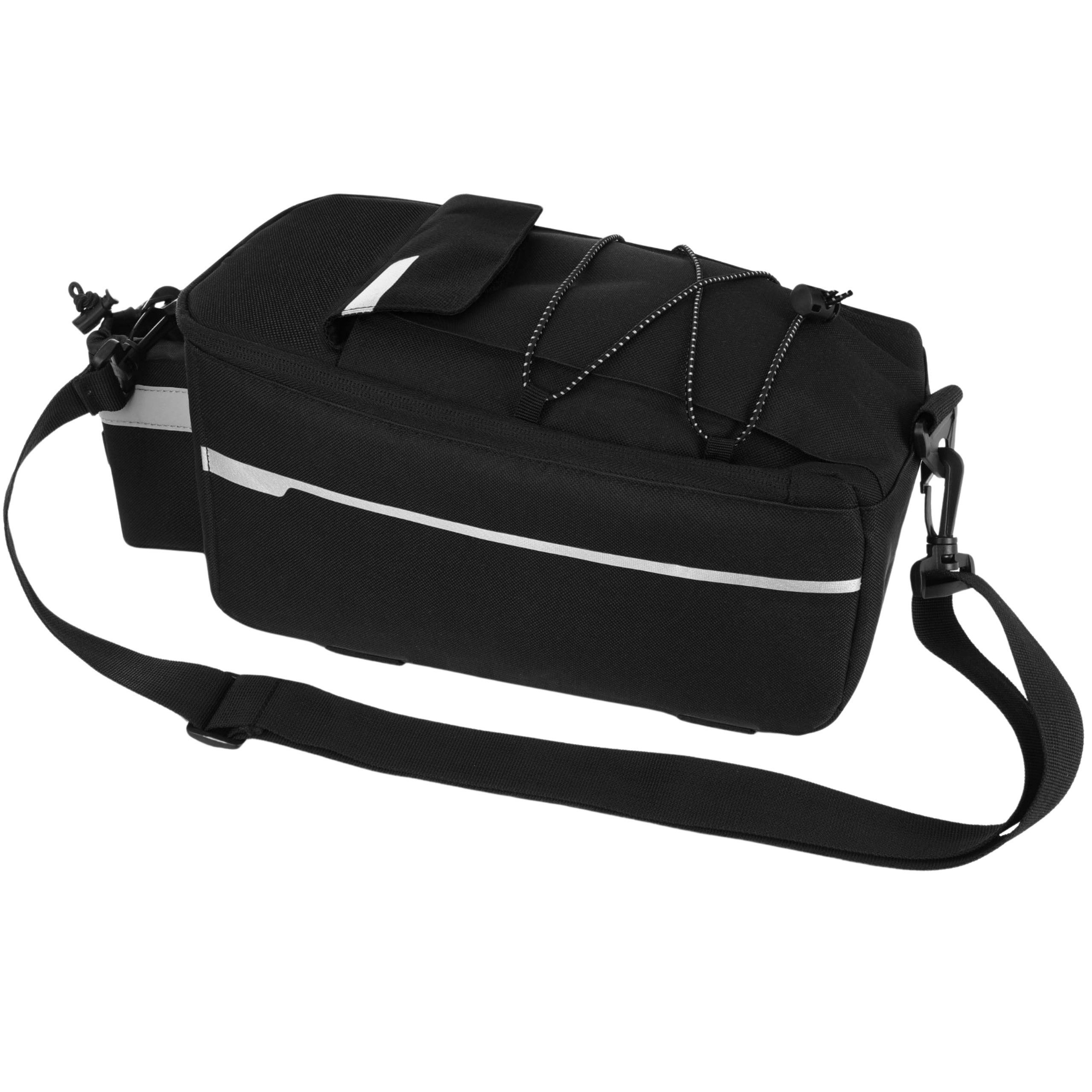 Sarcia.eu Fahrradkoffer Zagatto Schwarzer Fahrradkoffer für Gepäckträger 13x17x35cm